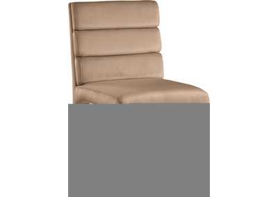 Image for Kai Beige Velvet Dining Chair Set of 2