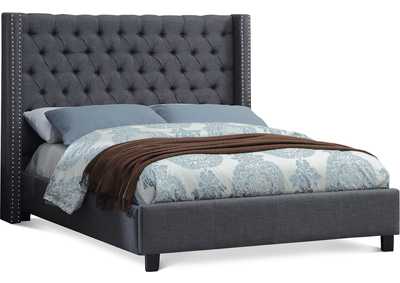 Ashton Grey Linen Textured Full Bed
