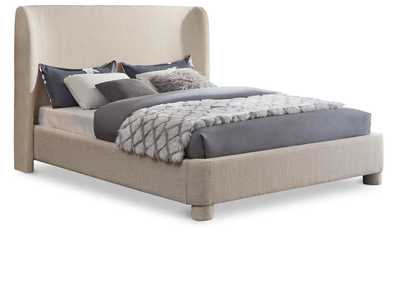 Image for Penny Beige Polyester Fabric King Bed