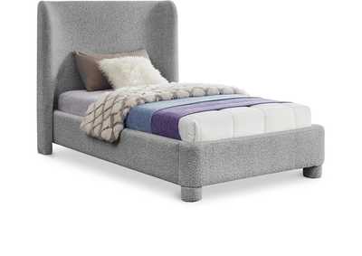 Image for Penny Grey Boucle Fabric Twin Bed