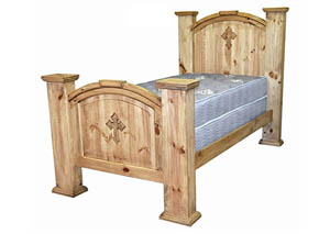 Mansion Twin Bed w/Cross