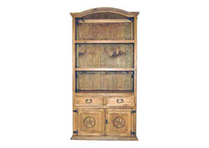 Bookcase w/2 Doors, 2 Drawers & Star
