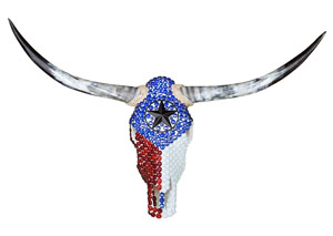 Texas Flag Jeweled Head