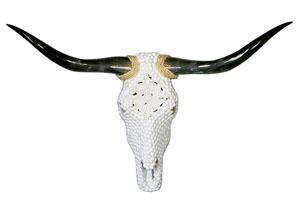 Image for White Ceramic Jeweled Head