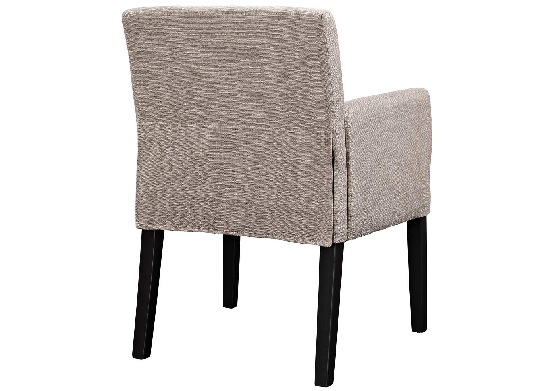 Beige Chloe Upholstered Fabric Arm Chair,Modway