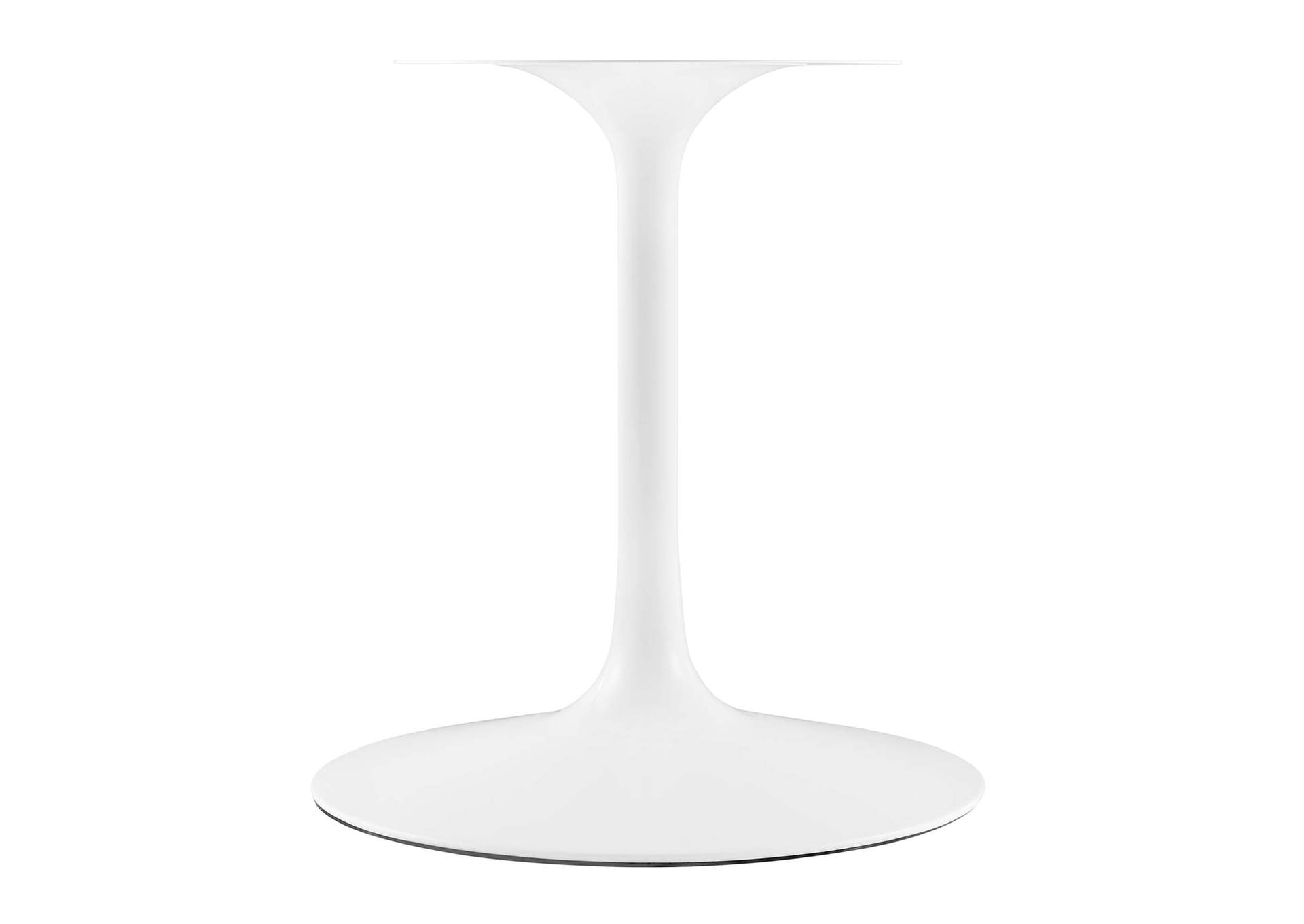 White Lippa 60" Oval Wood Top Dining Table,Modway