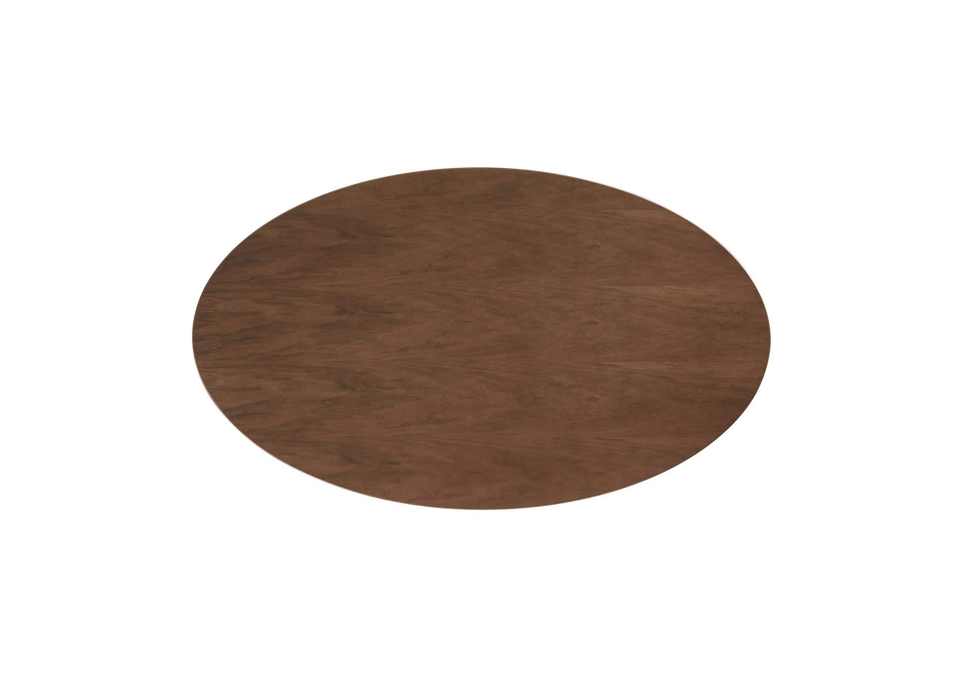 Walnut Lippa 60" Oval Walnut Dining Table,Modway