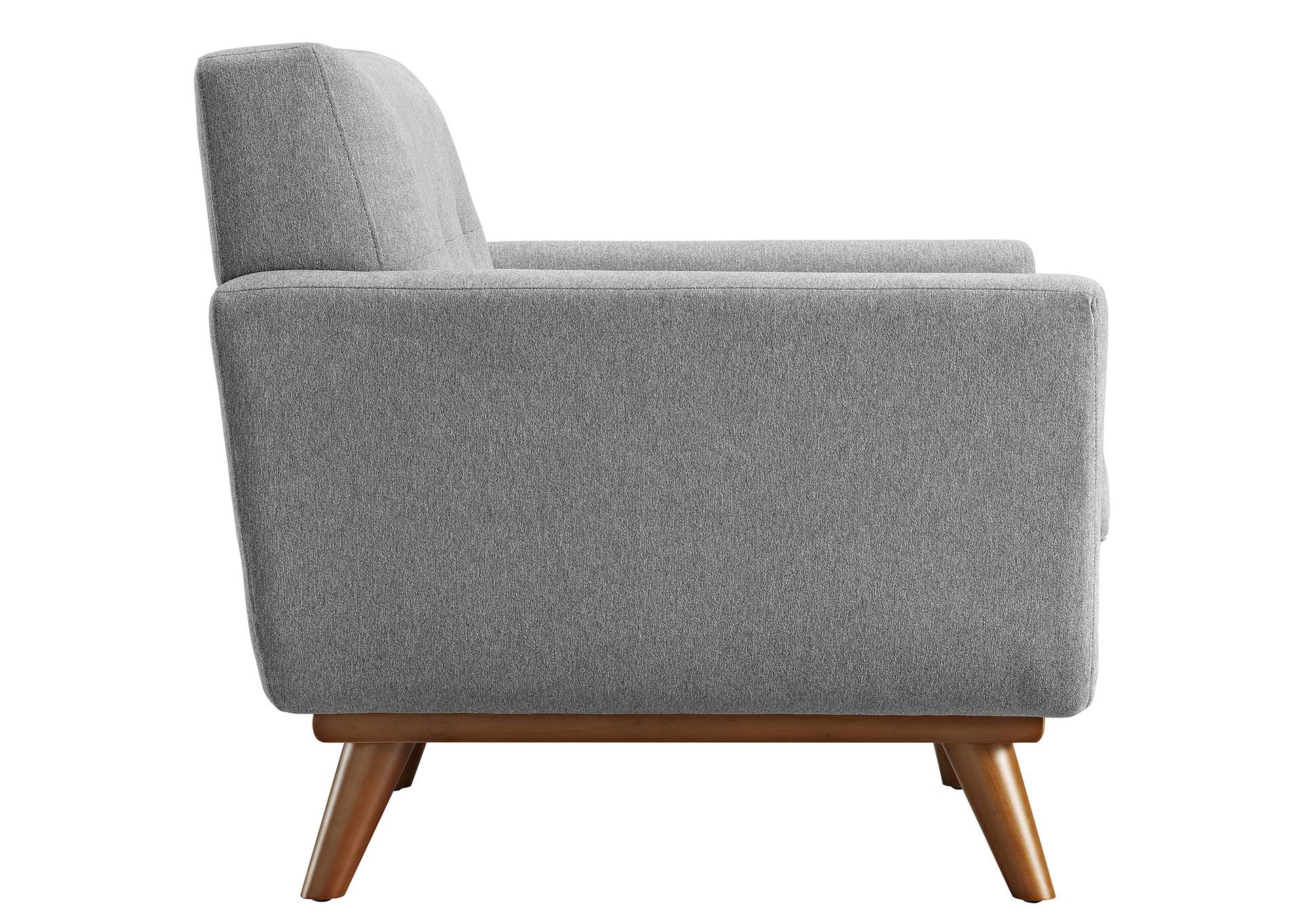 Expectation Gray Engage Upholstered Fabric Arm Chair,Modway