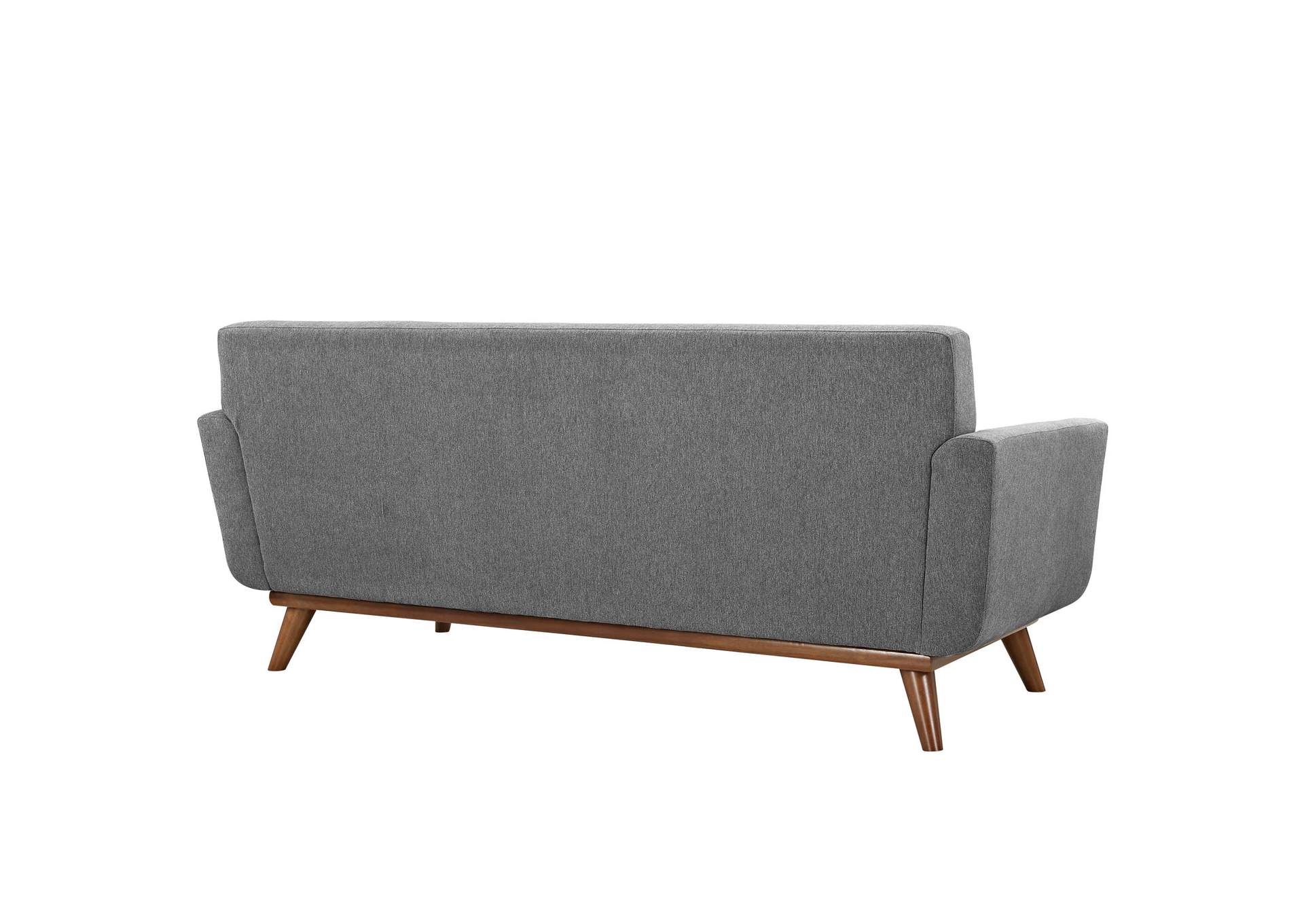 Expectation Gray Engage Upholstered Fabric Loveseat,Modway