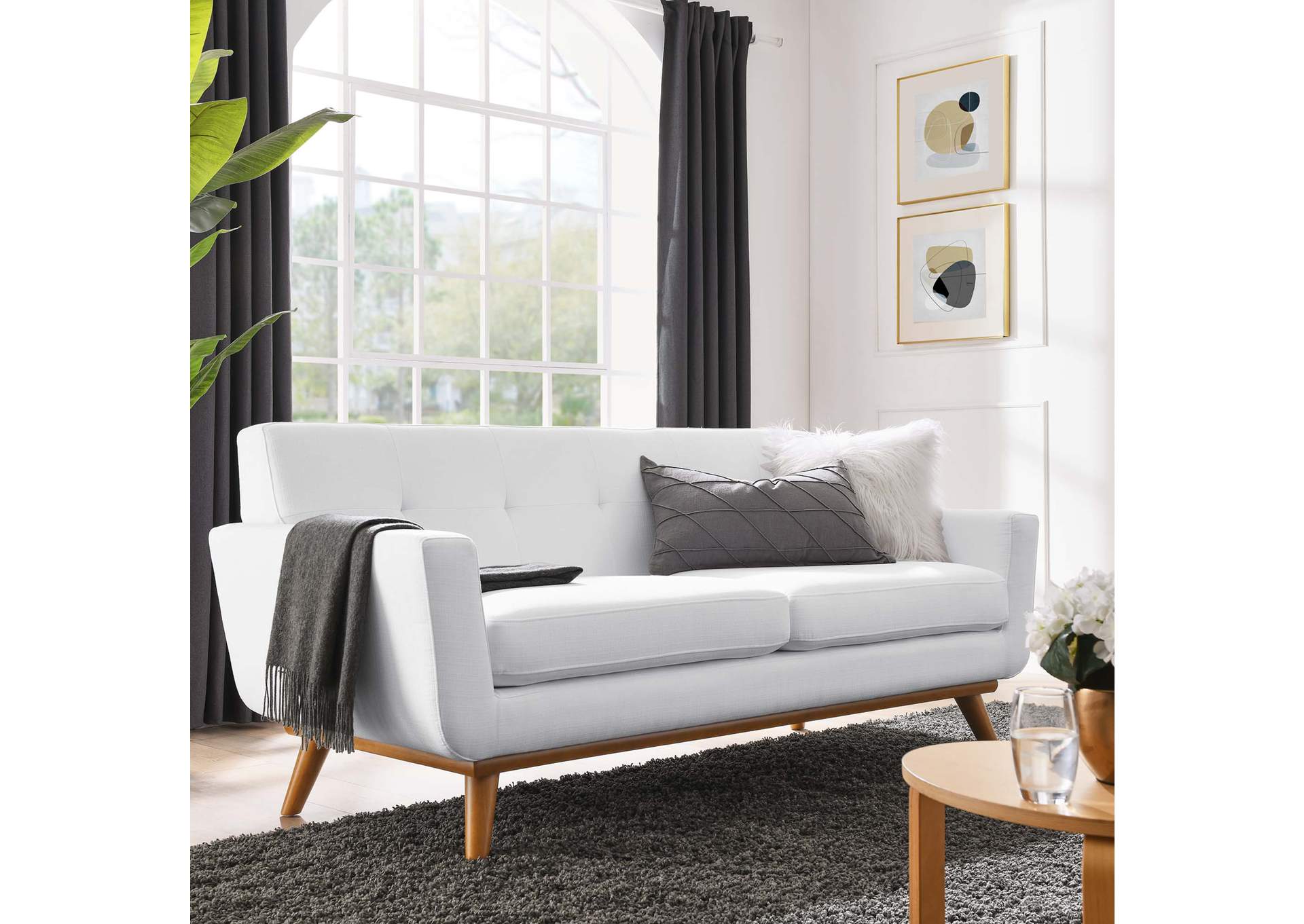 Engage Upholstered Fabric Loveseat,Modway