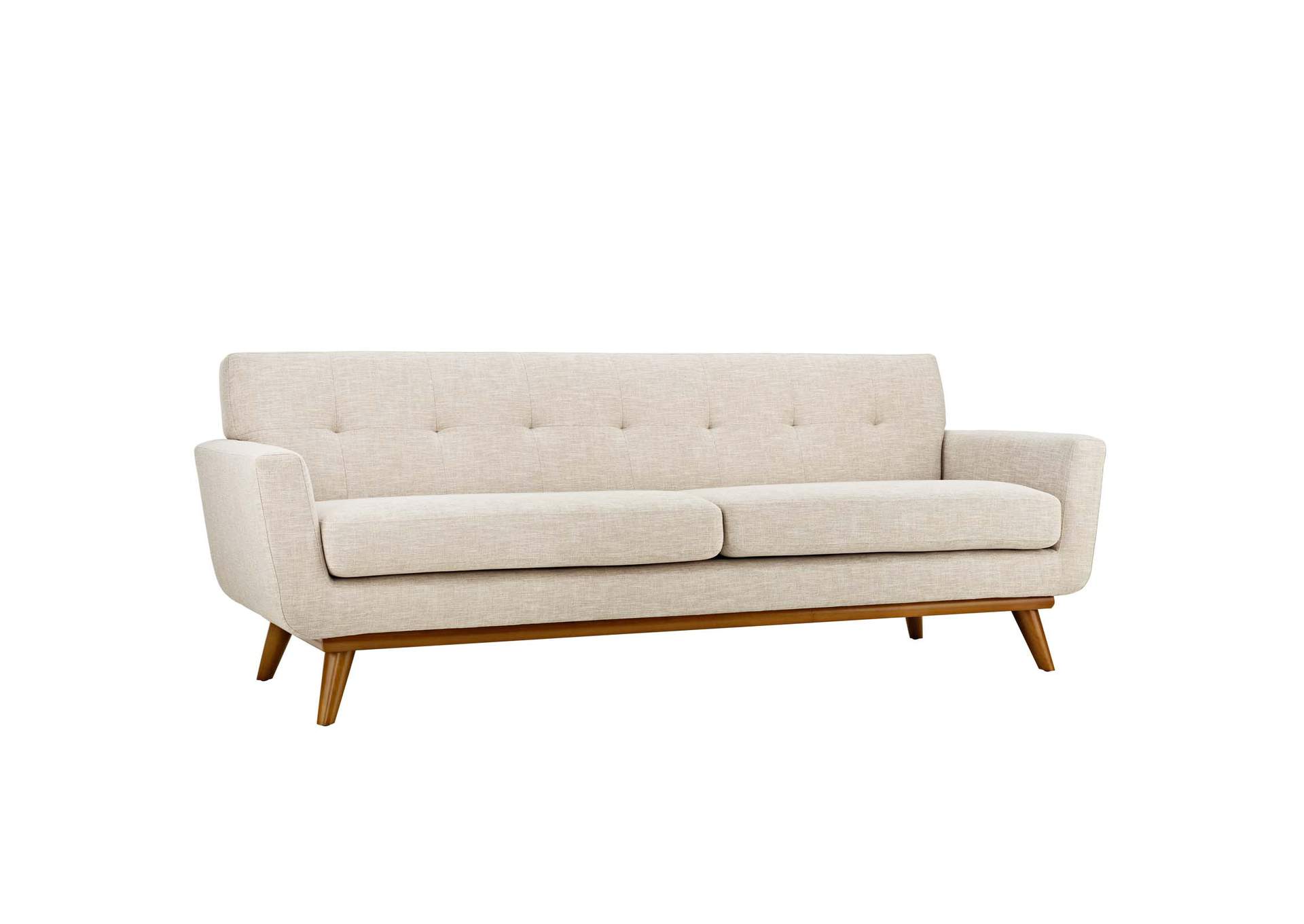 Beige Engage Upholstered Fabric Sofa,Modway