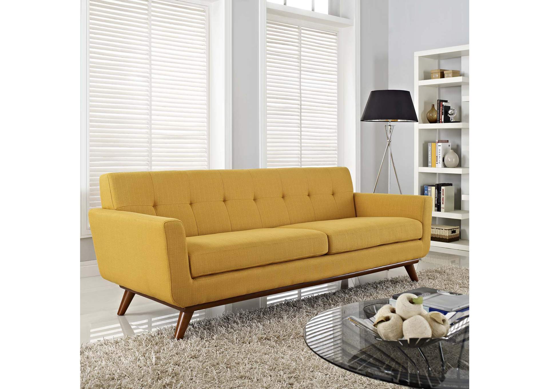 Citrus Engage Upholstered Fabric Sofa,Modway