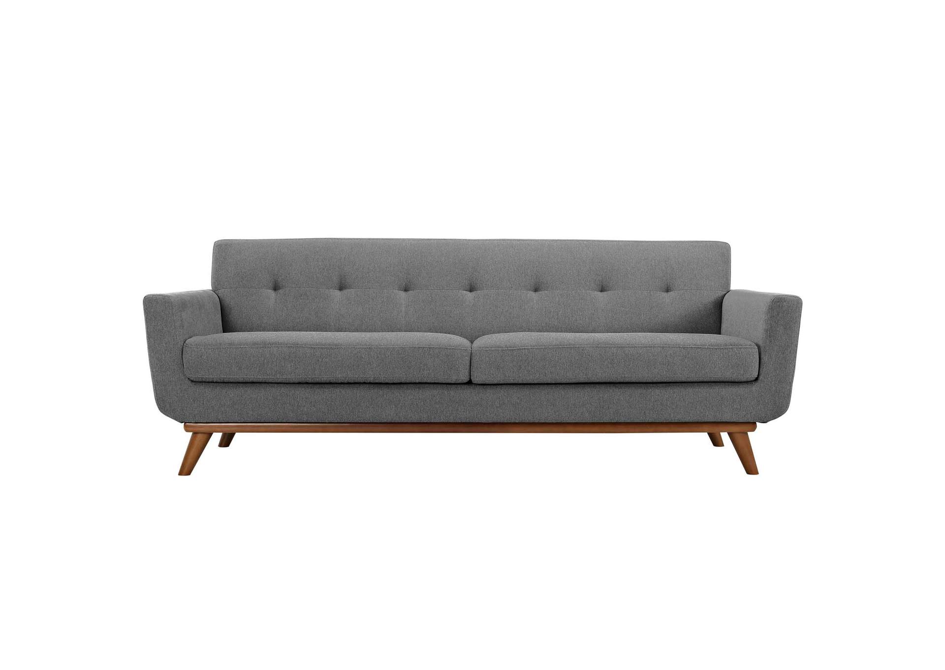 Expectation Gray Engage Upholstered Fabric Sofa,Modway