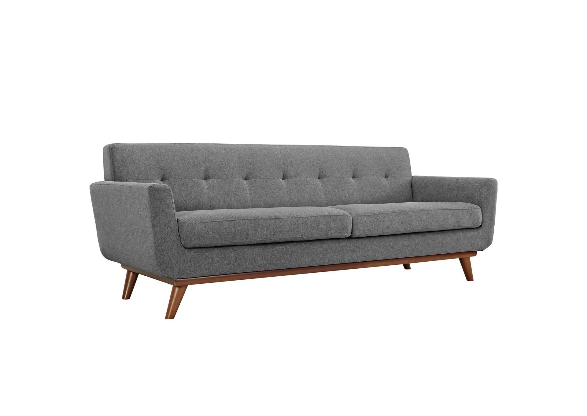 Expectation Gray Engage Upholstered Fabric Sofa,Modway