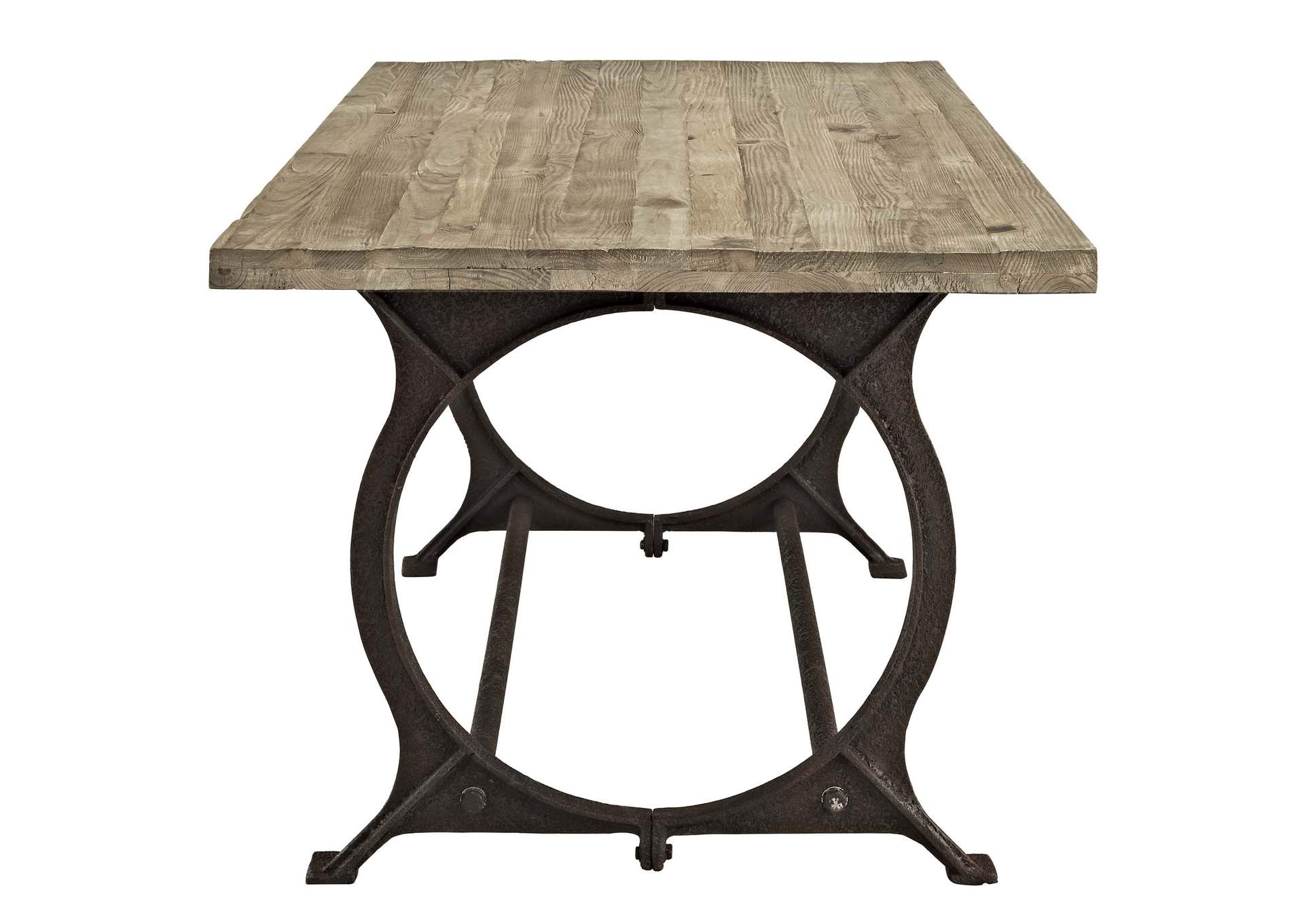 Brown Effuse Rectangle Wood Top Dining Table,Modway