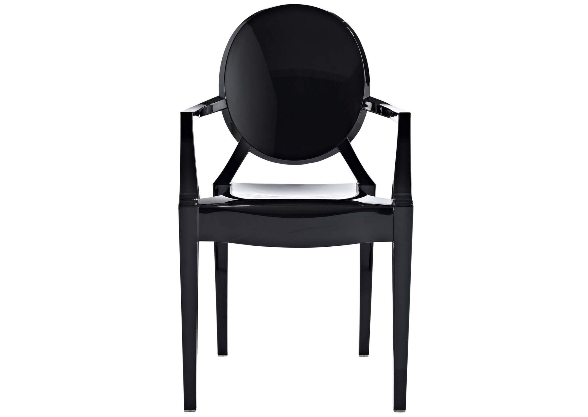 Black Casper Arm Dining Chair,Modway