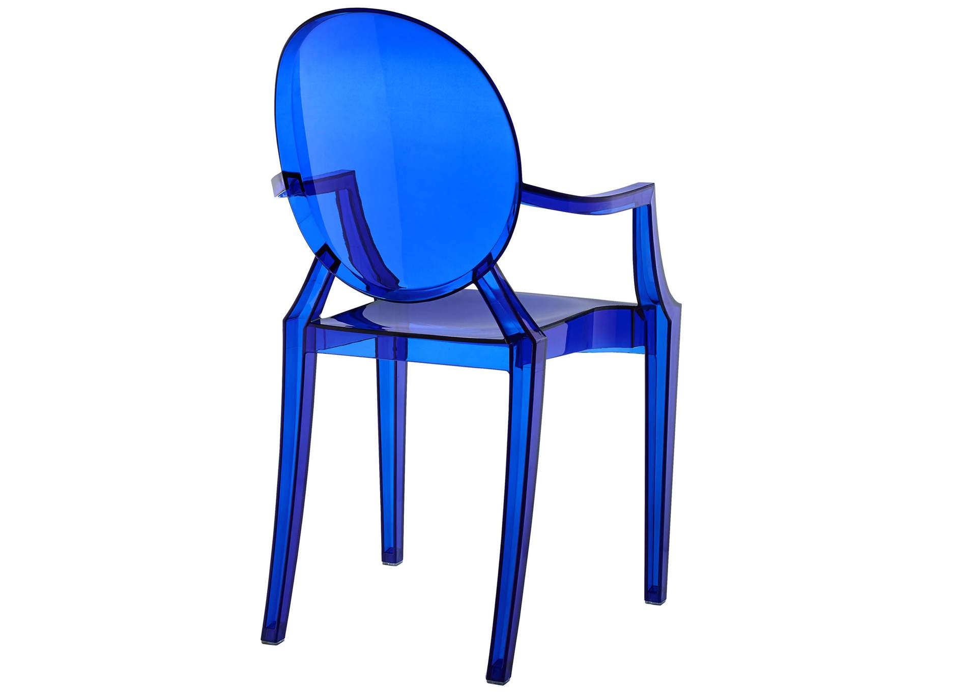 Blue Casper Arm Dining Chair,Modway