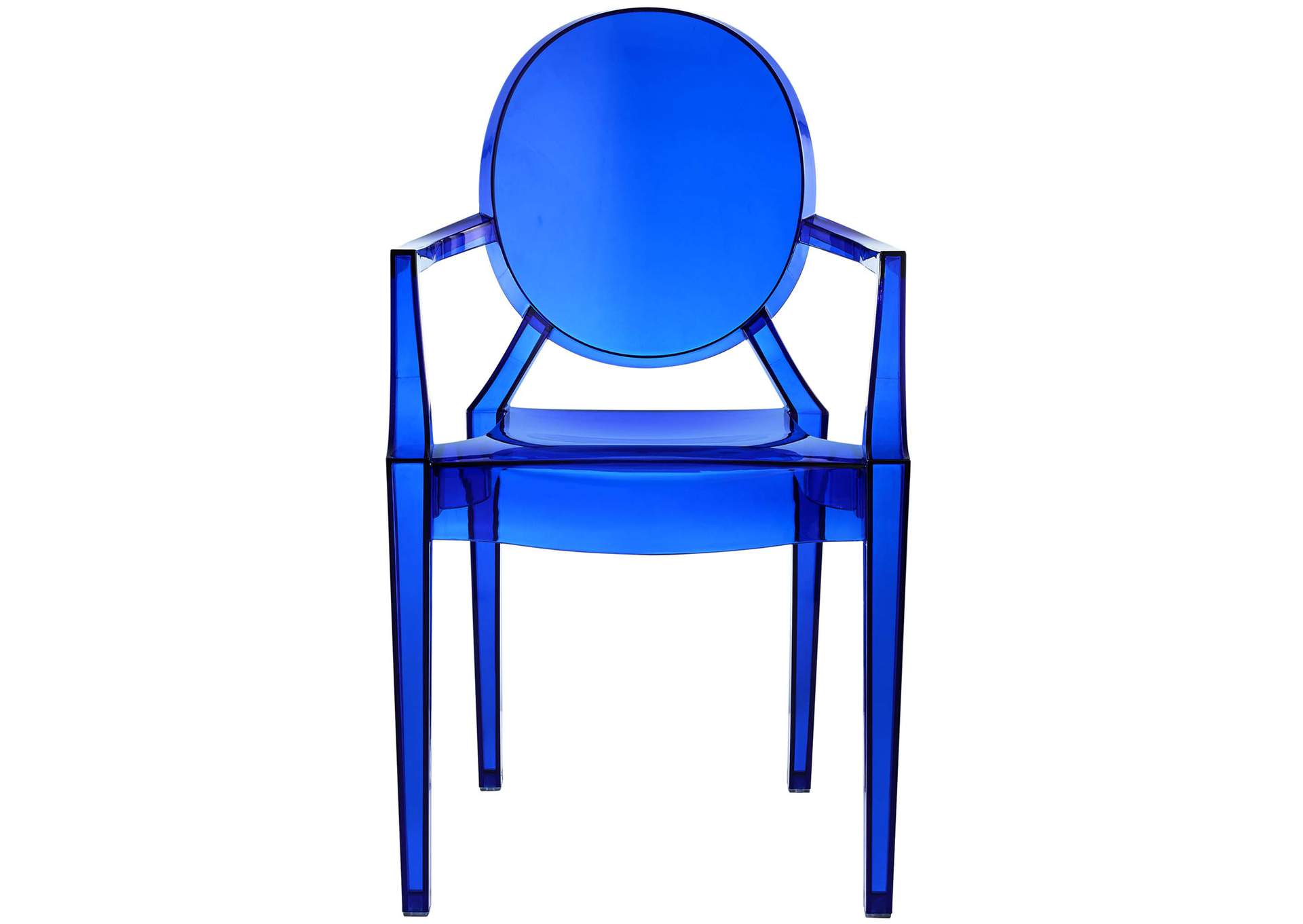 Blue Casper Arm Dining Chair,Modway