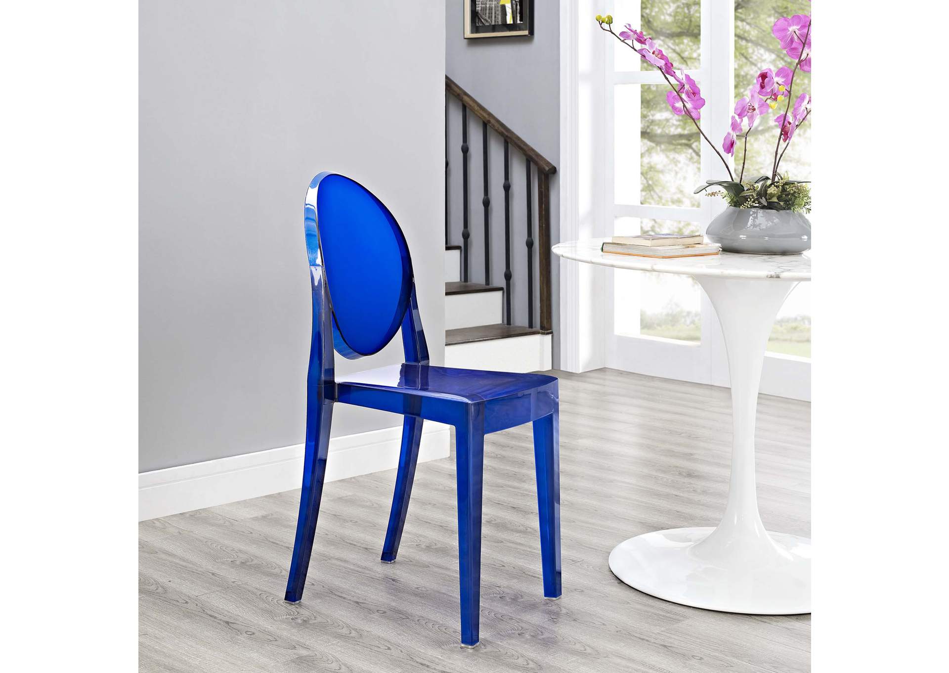 Blue Casper Dining Side Chair,Modway