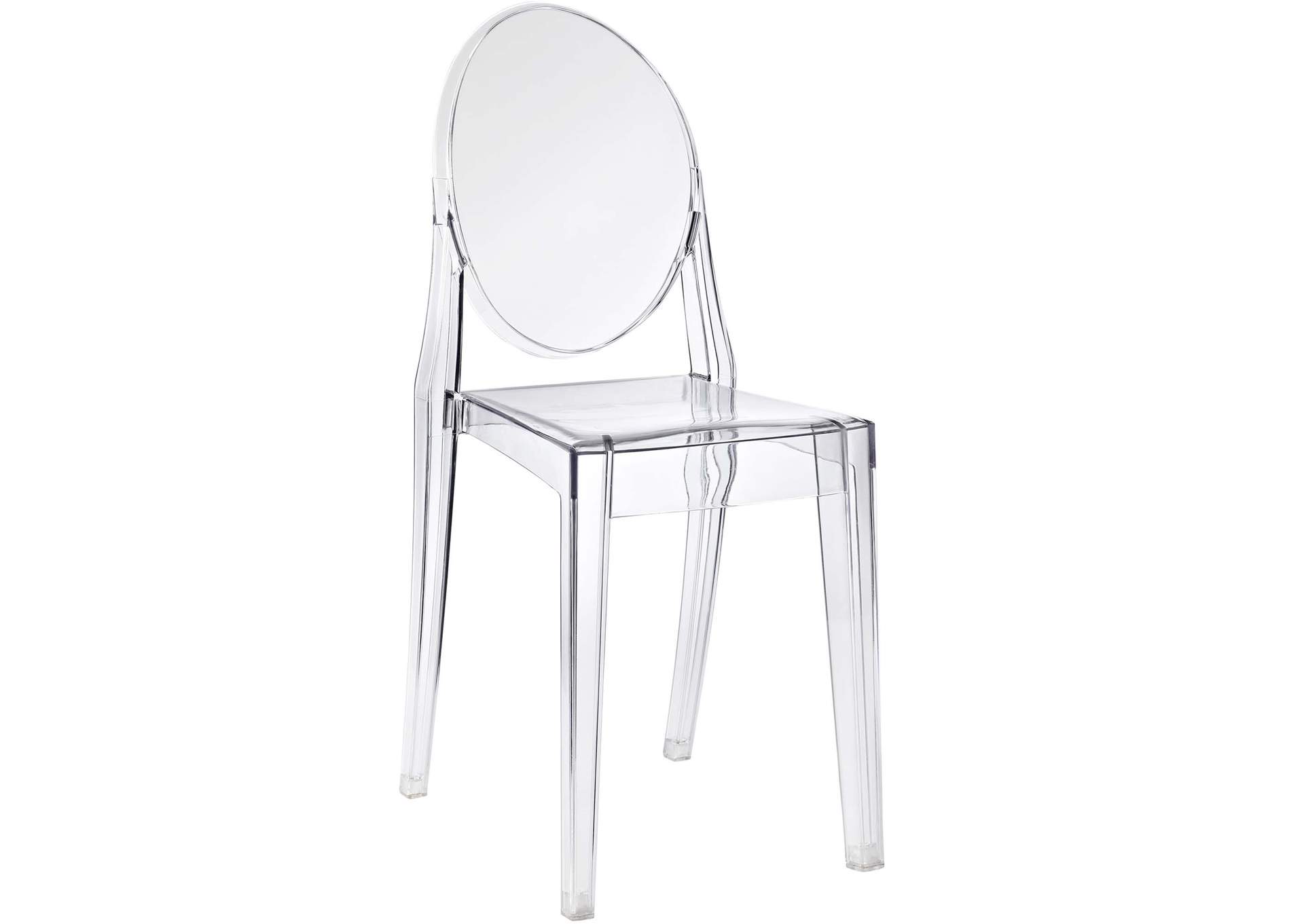 Clear Casper Dining Side Chair,Modway