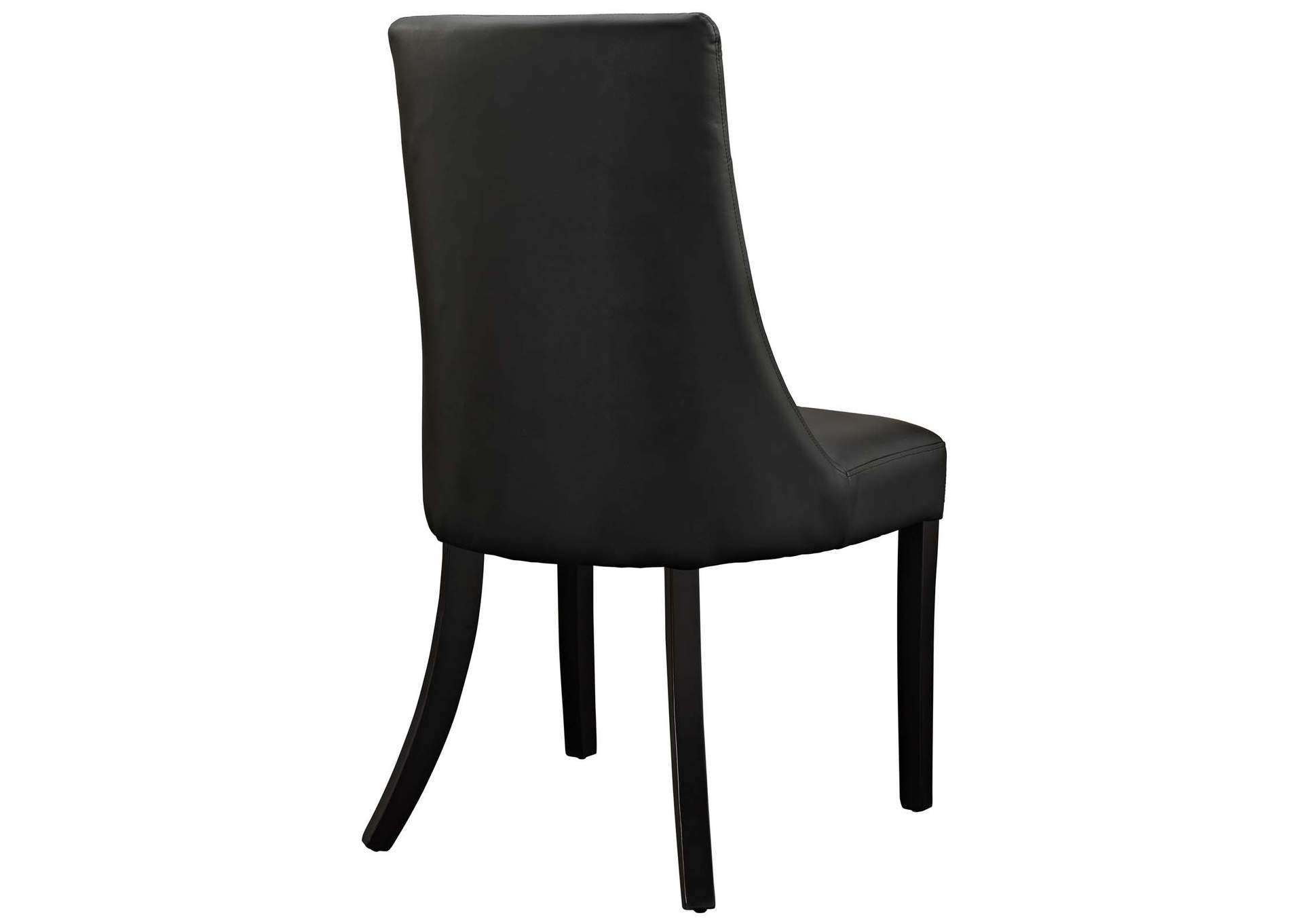 Black Noblesse Dining Chair Vinyl [Set of 2],Modway