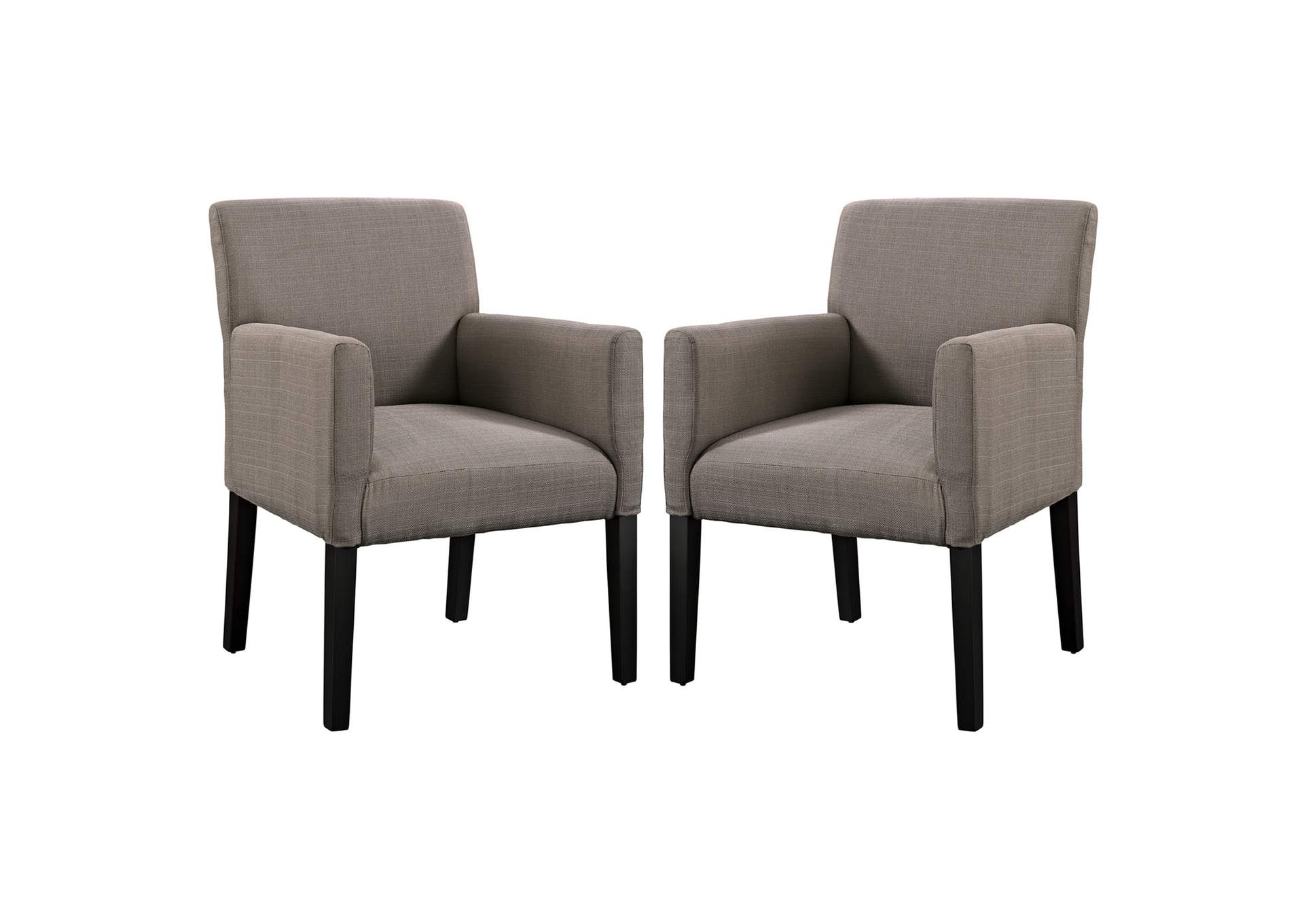 Gray Chloe Arm Chair [Set of 2],Modway