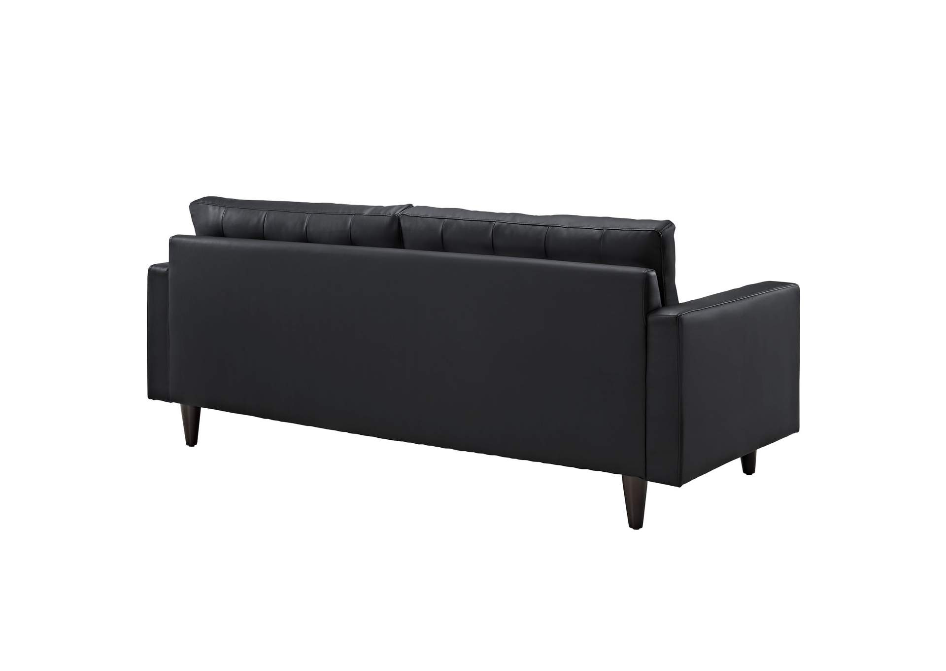 Black Empress Sofa and Armchair [Set of 2],Modway