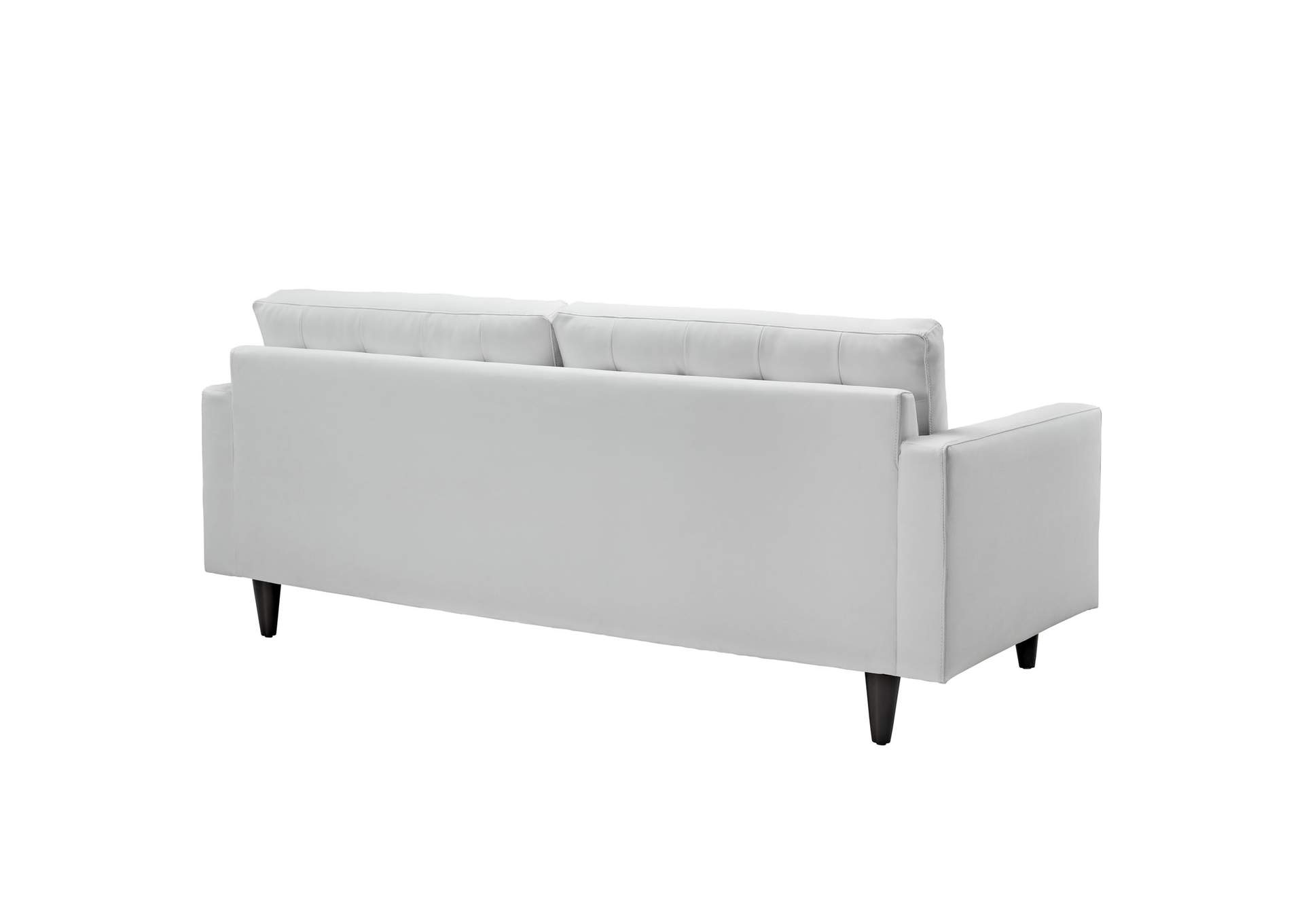 White Empress Sofa and Armchair [Set of 2],Modway