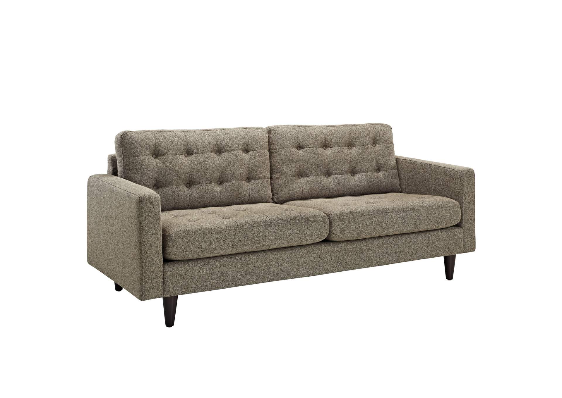 Oatmeal Empress Sofa and Armchairs [Set of 3],Modway