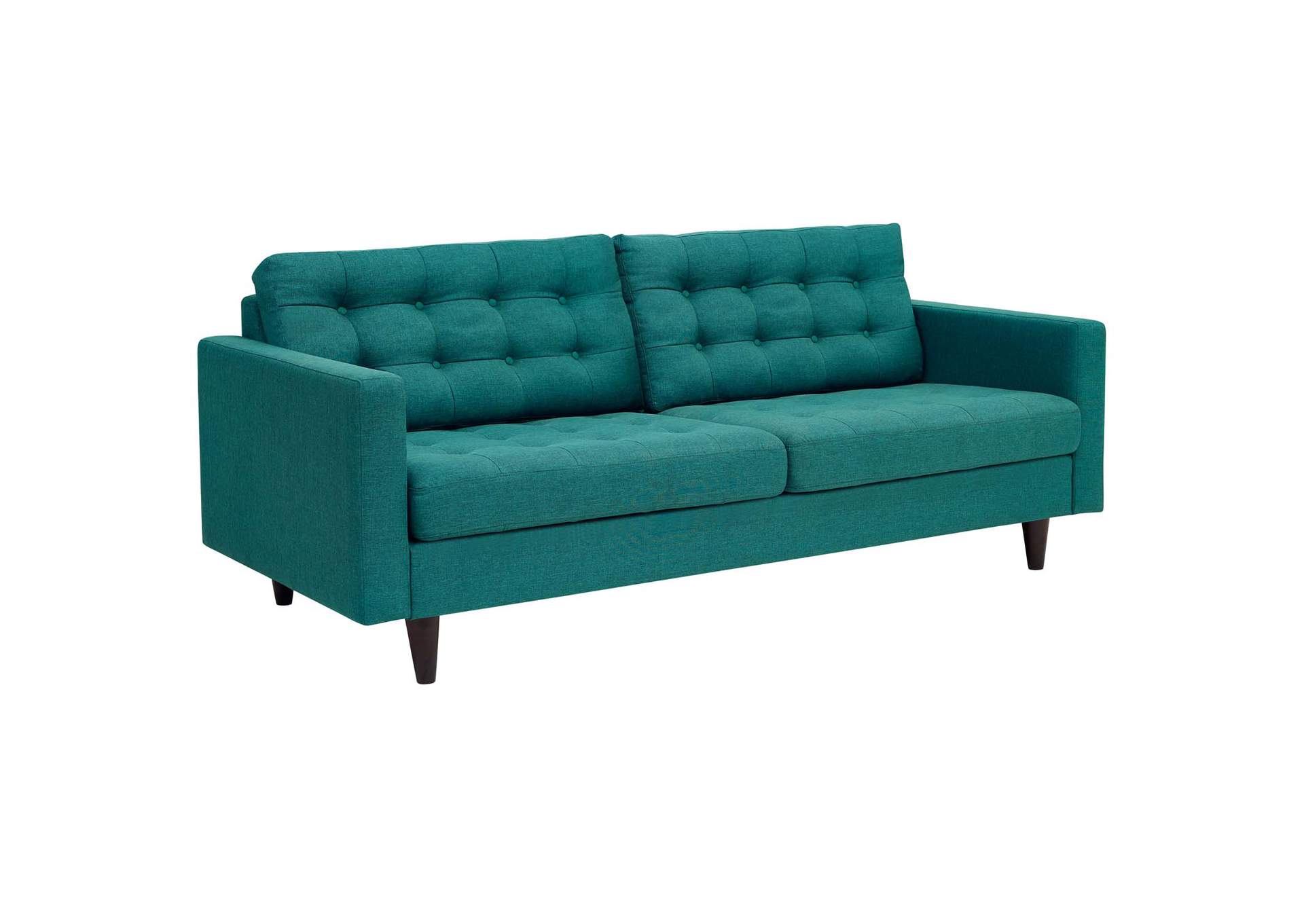 Teal Empress Sofa and Armchairs [Set of 3],Modway