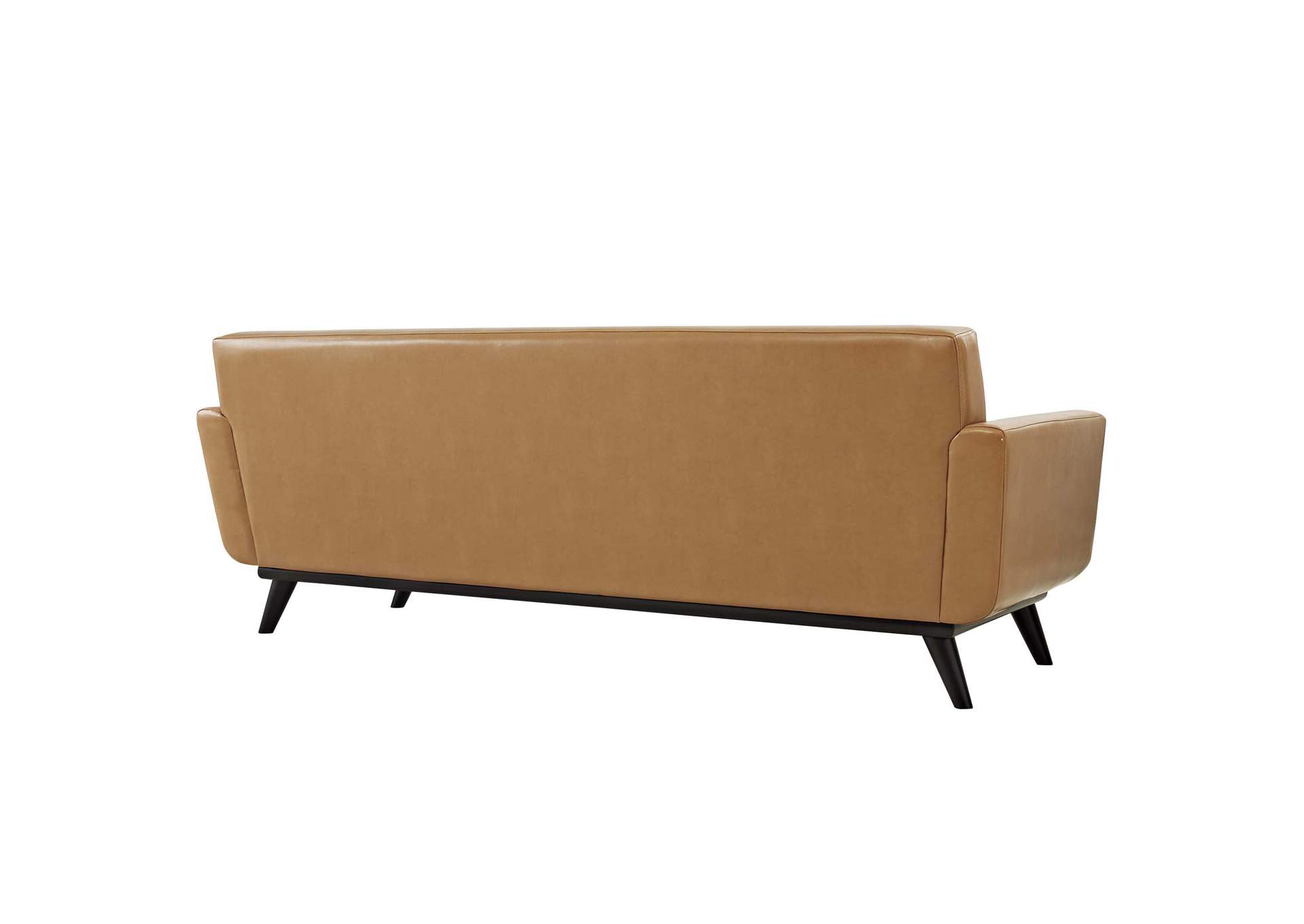 Tan Engage Bonded Leather Sofa,Modway