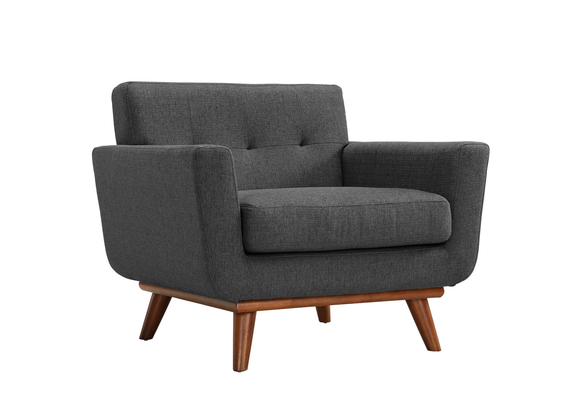 Gray Engage Armchair and Sofa [Set of 2],Modway