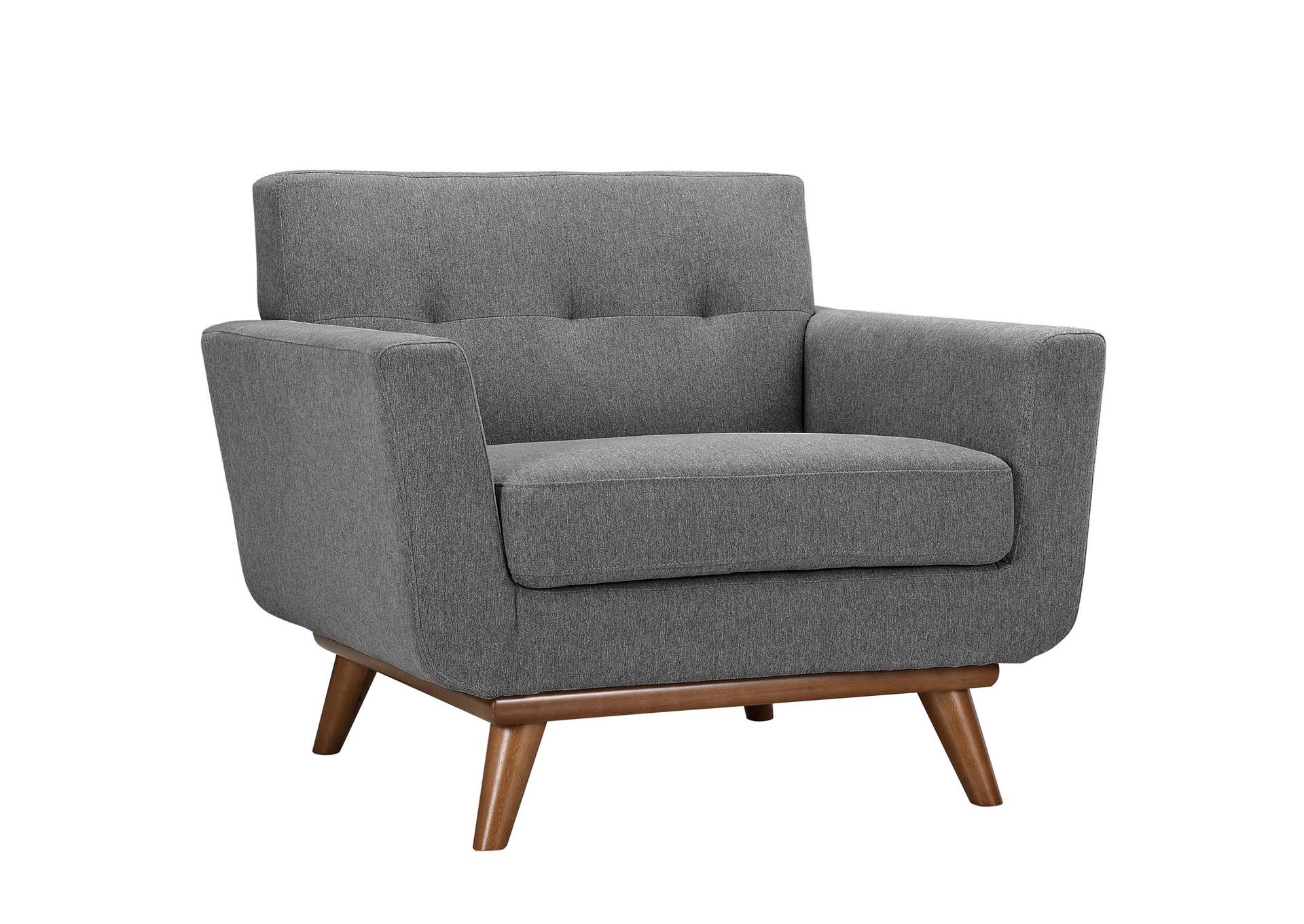 Expectation Gray Engage Armchair and Sofa [Set of 2],Modway