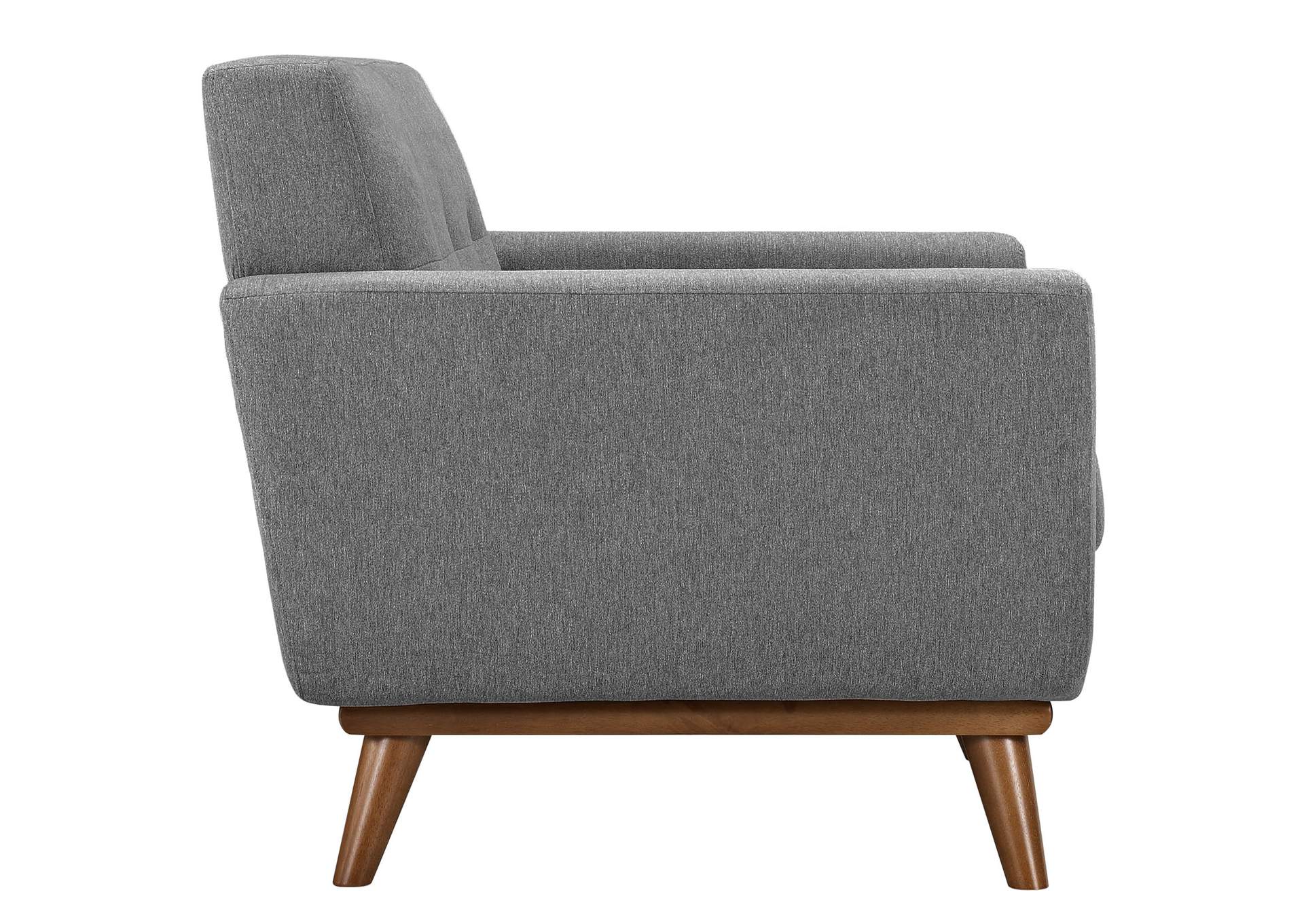 Expectation Gray Engage Armchair and Sofa [Set of 2],Modway