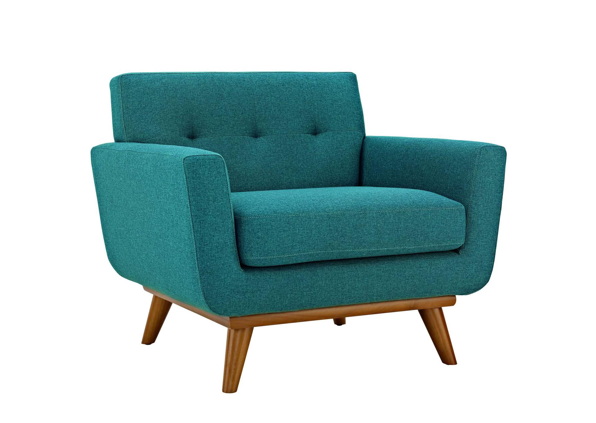 Teal Engage Armchair and Sofa [Set of 2],Modway