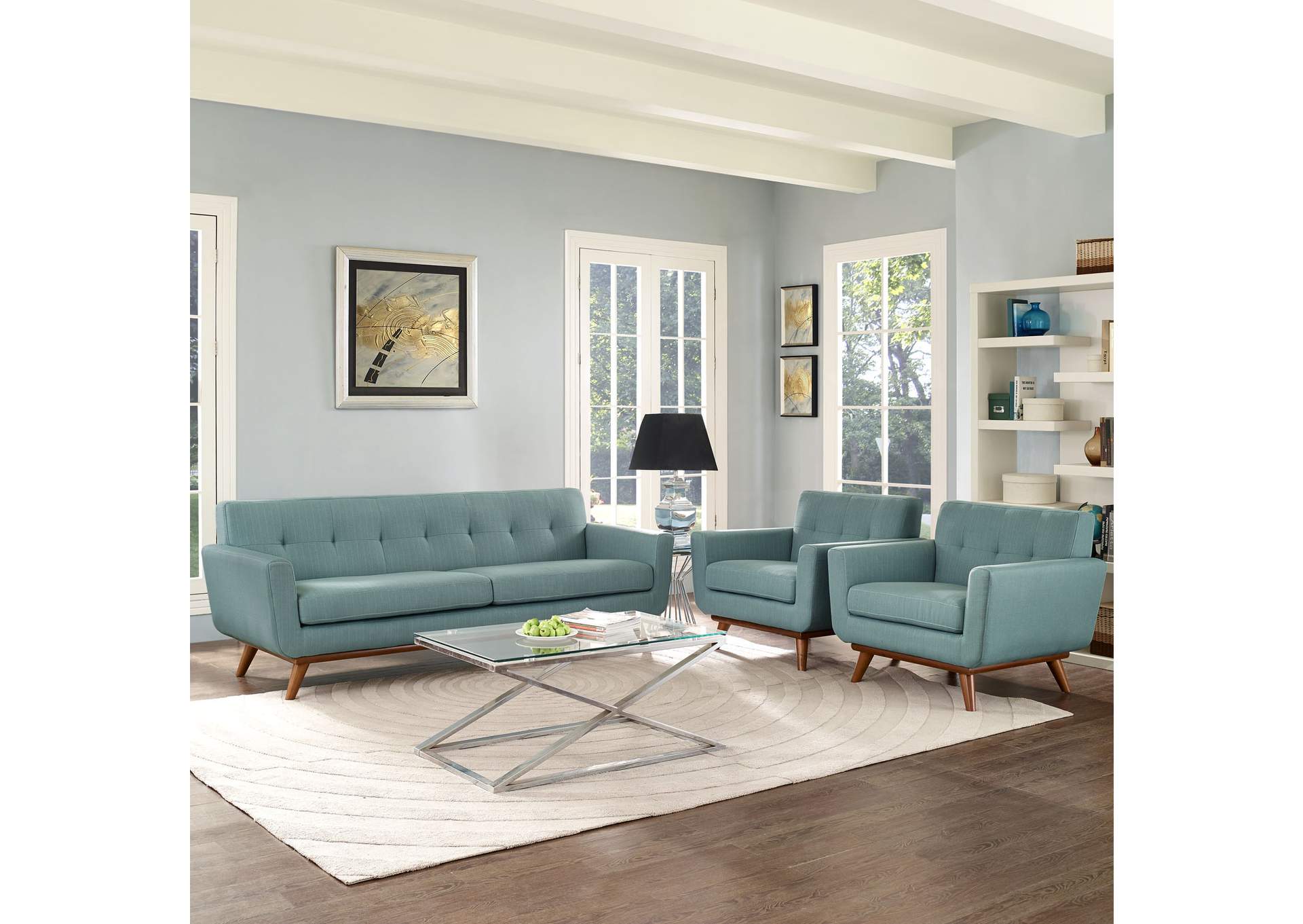 Laguna Engage Armchairs and Sofa [Set of 3],Modway