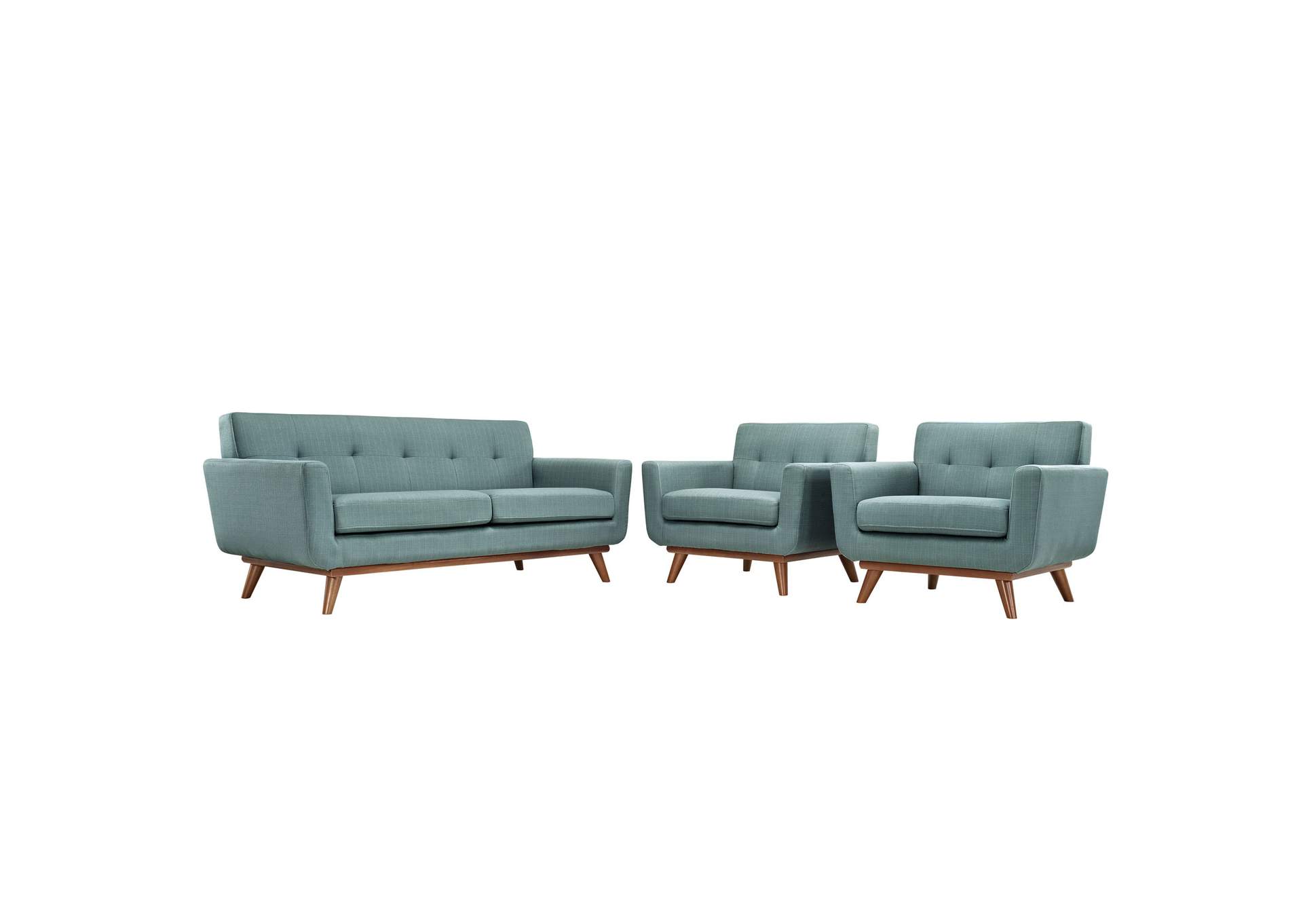 Laguna Engage Armchairs and Loveseat [Set of 3],Modway