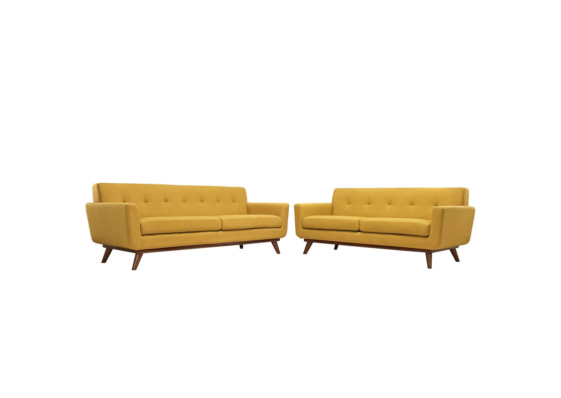 Citrus Engage Loveseat and Sofa [Set of 2],Modway