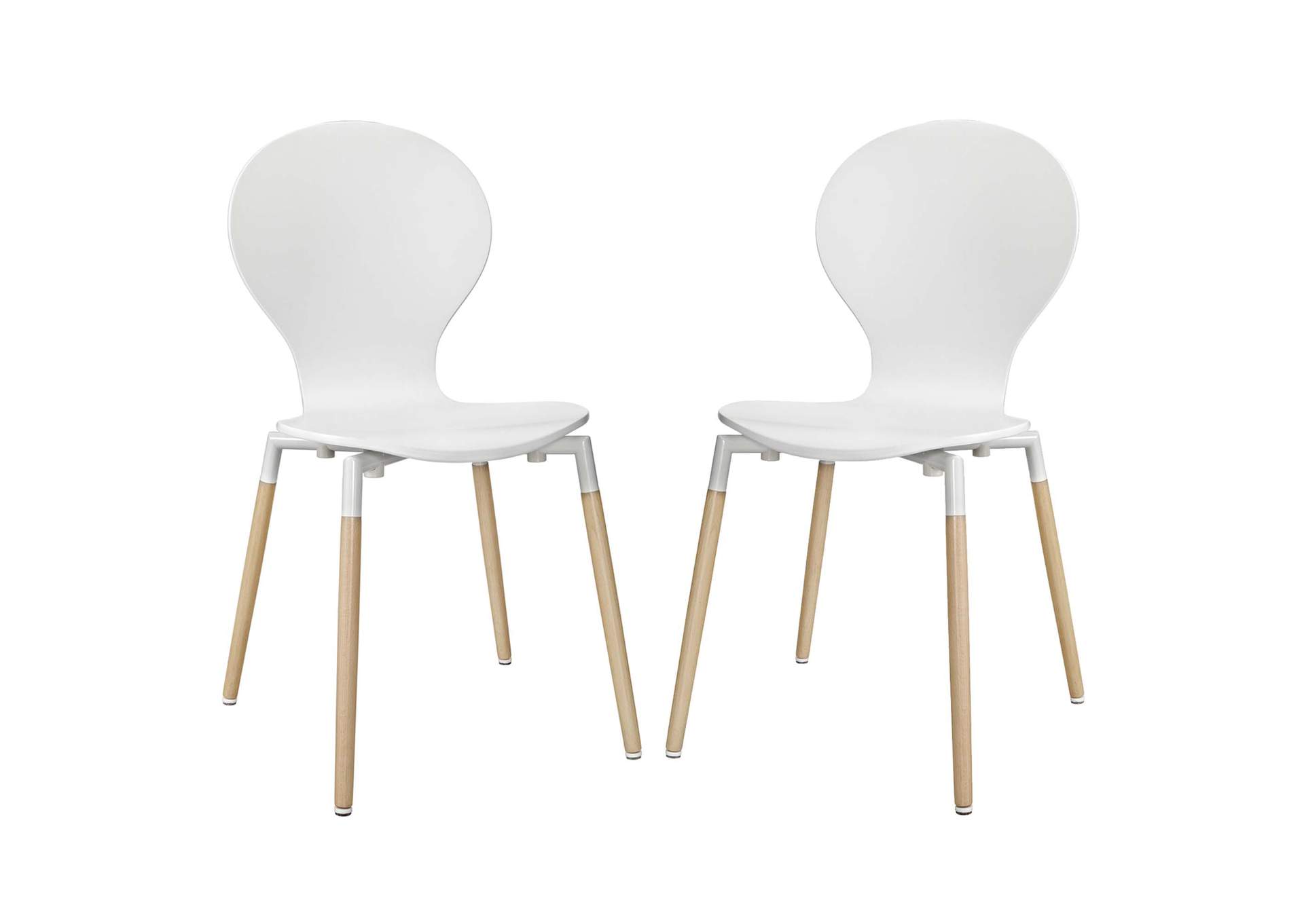 White Path Dining Chair [Set of 2],Modway