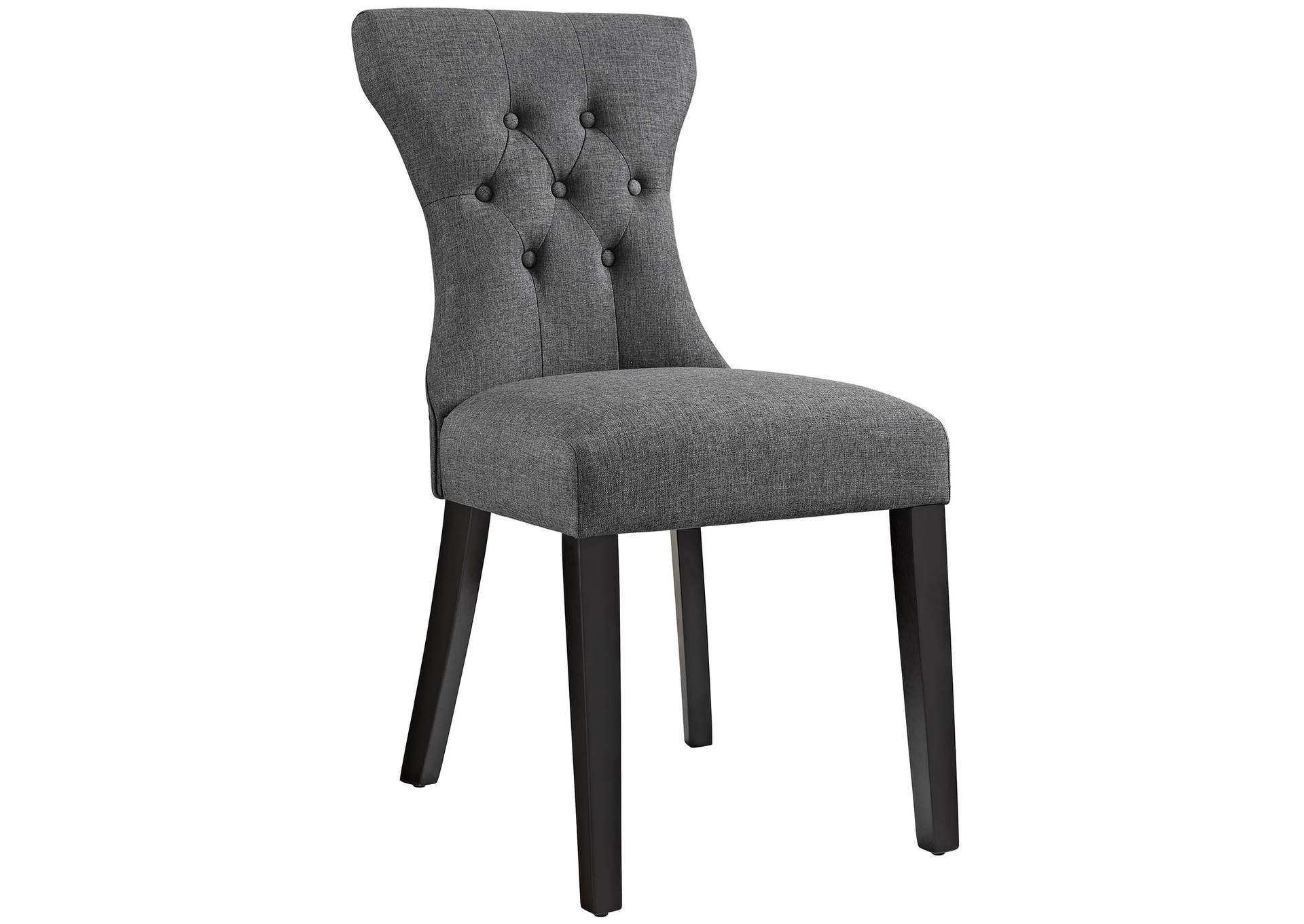 Gray Silhouette Dining Side Chair,Modway