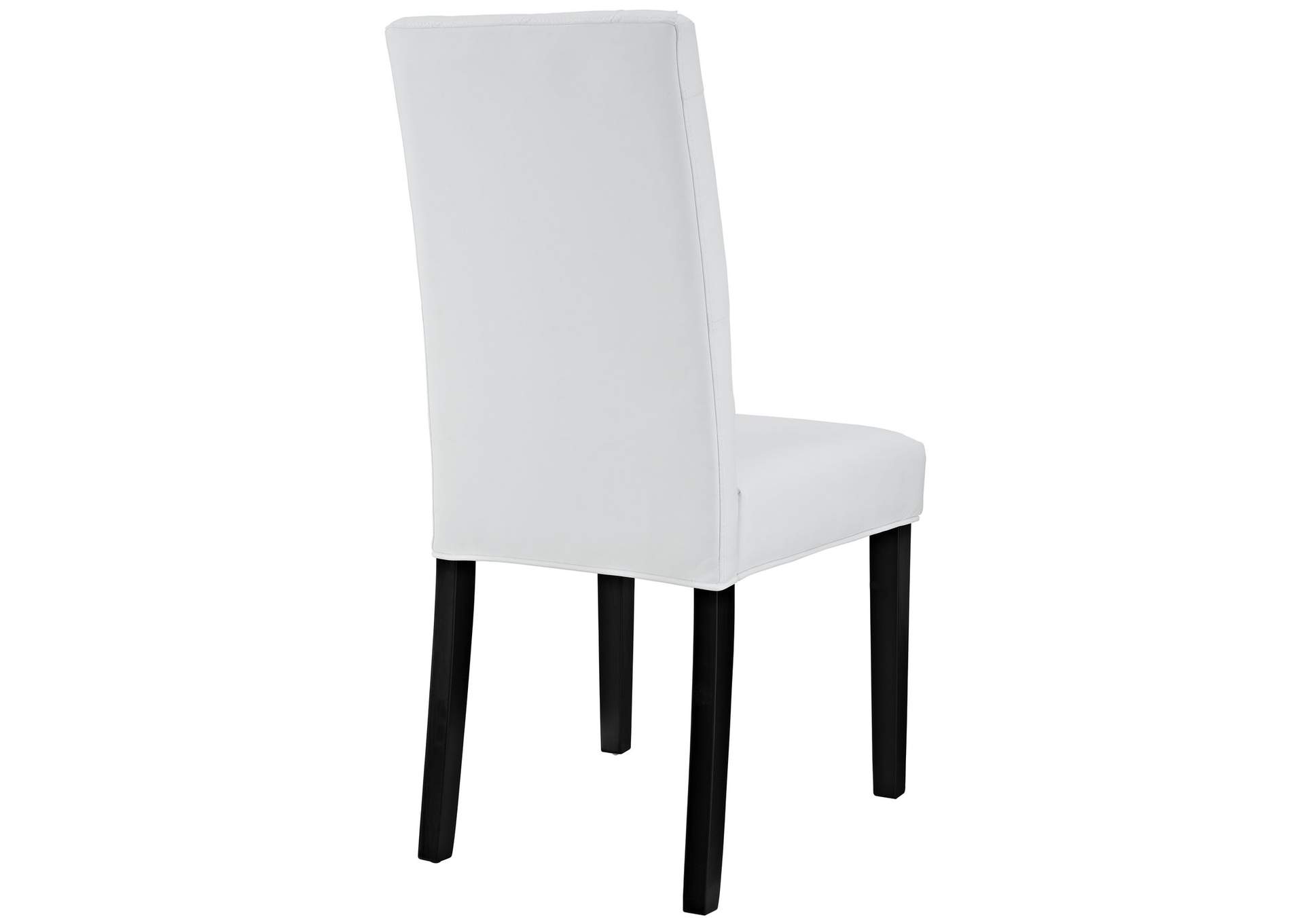 White Confer Dining Vinyl Side Chair,Modway