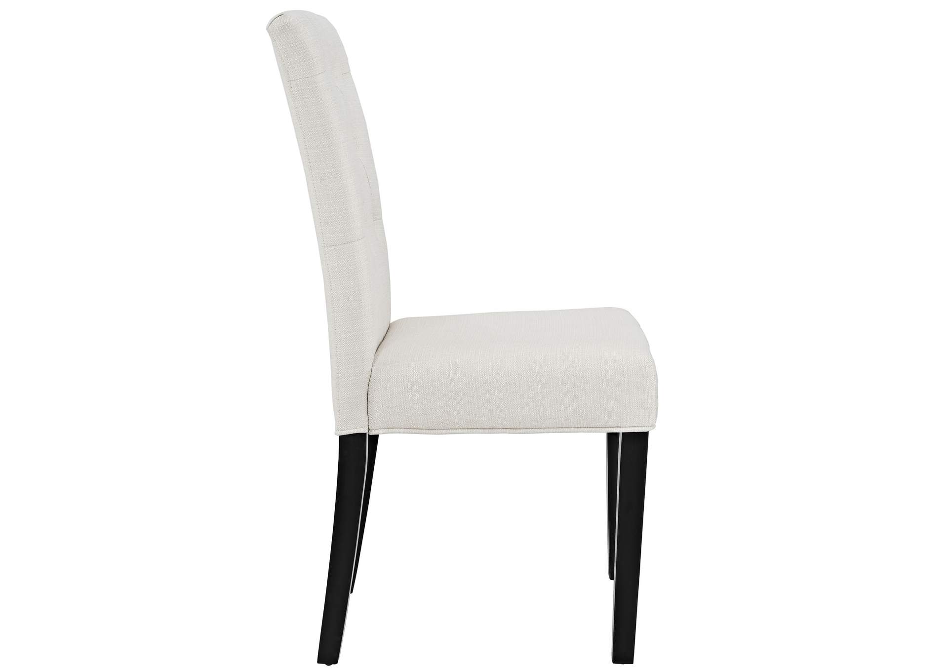 Beige Confer Dining Fabric Side Chair,Modway