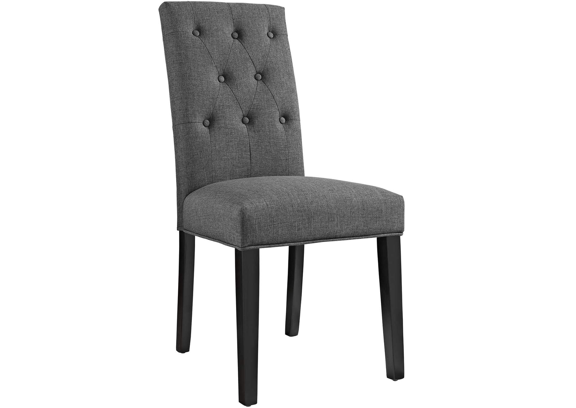 Gray Confer Dining Fabric Side Chair,Modway