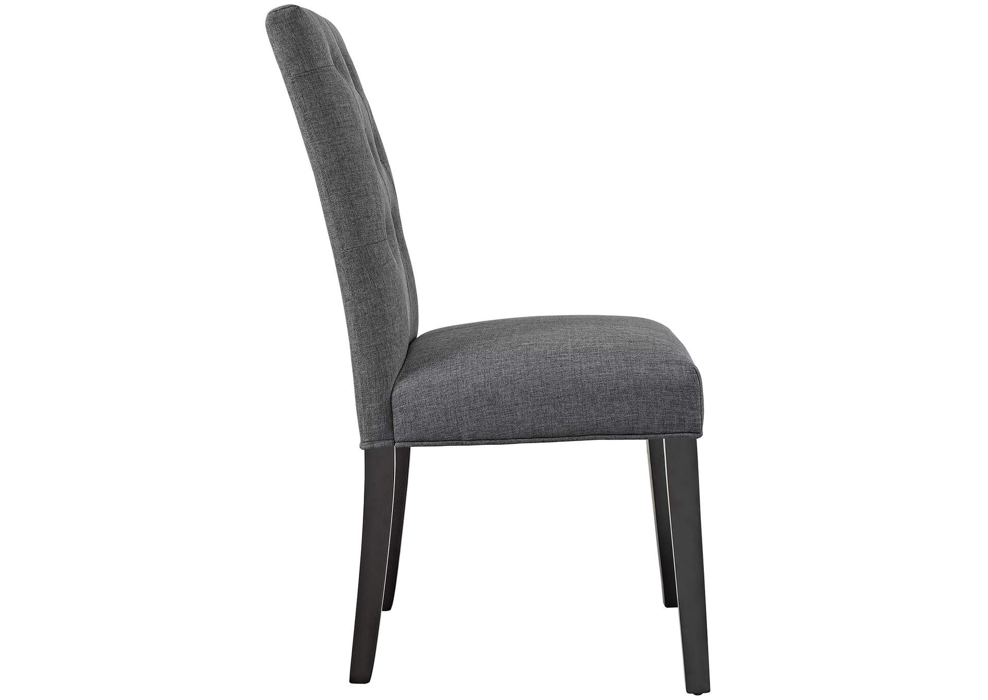 Gray Confer Dining Fabric Side Chair,Modway