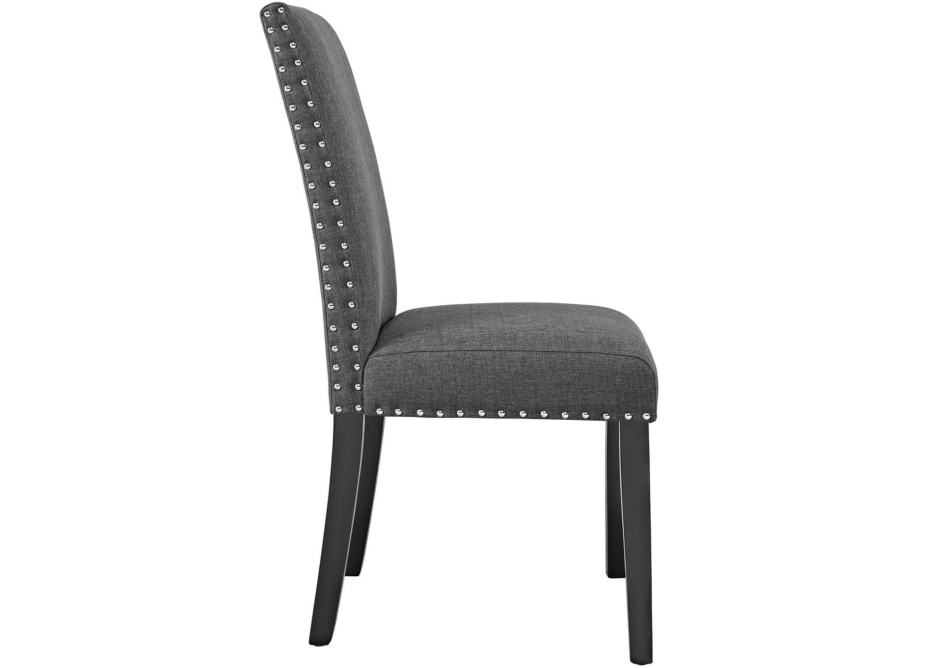 Gray Parcel Dining Upholstered Fabric Side Chair,Modway