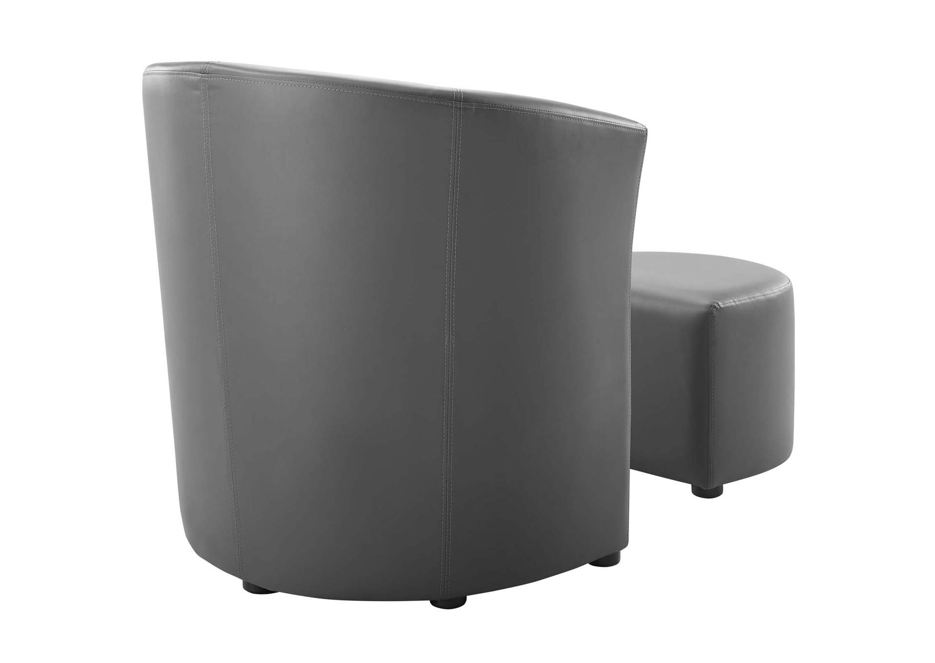 Gray Divulge Armchair and Ottoman,Modway