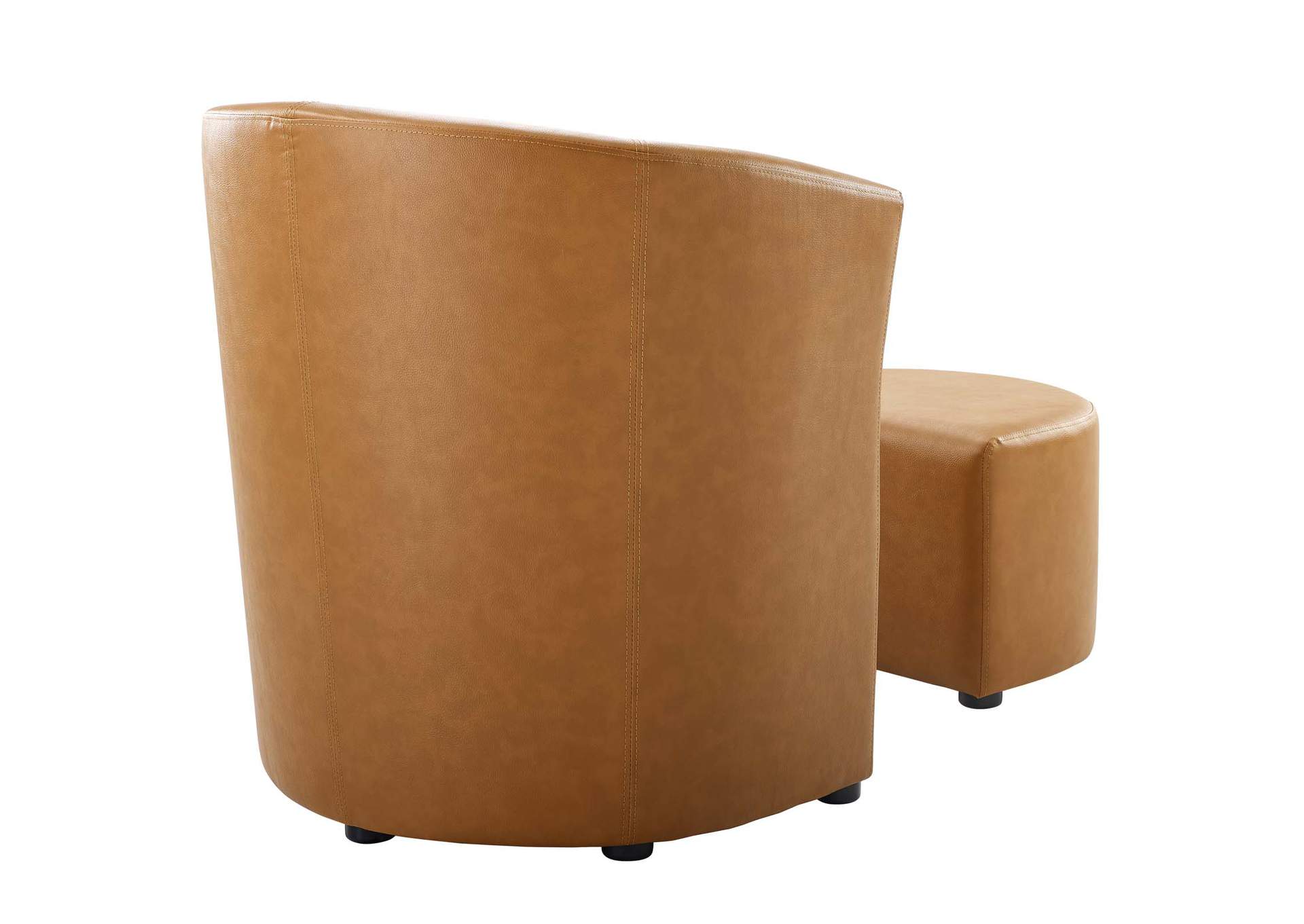 Tan Divulge Armchair and Ottoman,Modway