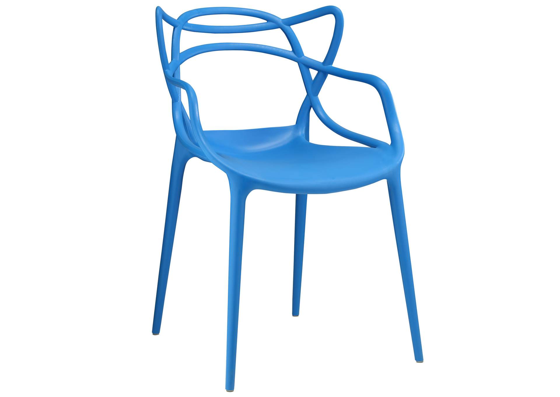 Blue Entangled Arm Dining Chair,Modway