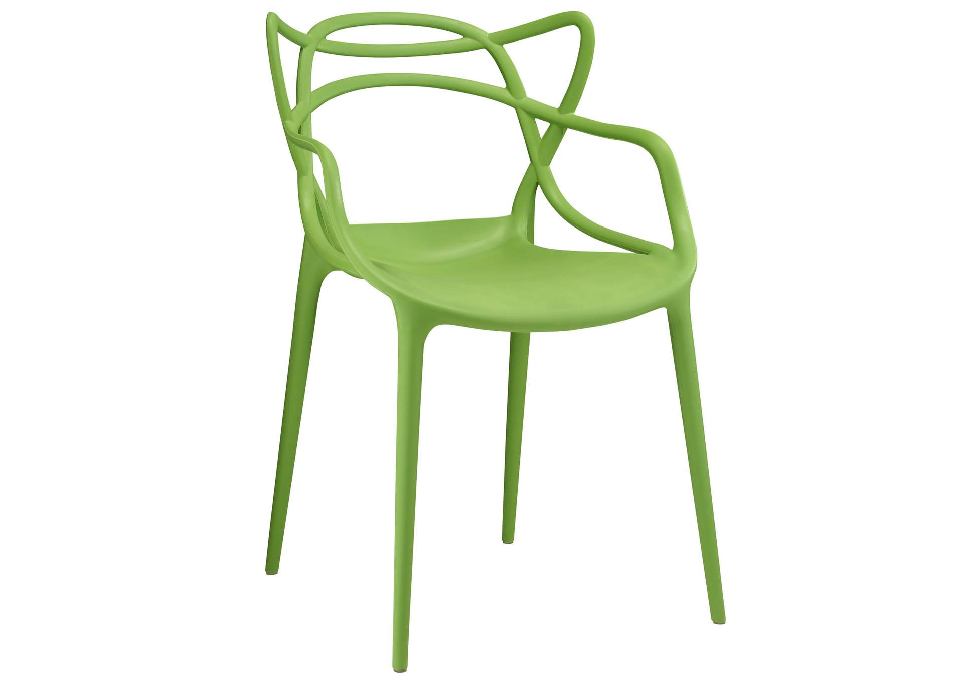 Green Entangled Arm Dining Chair,Modway