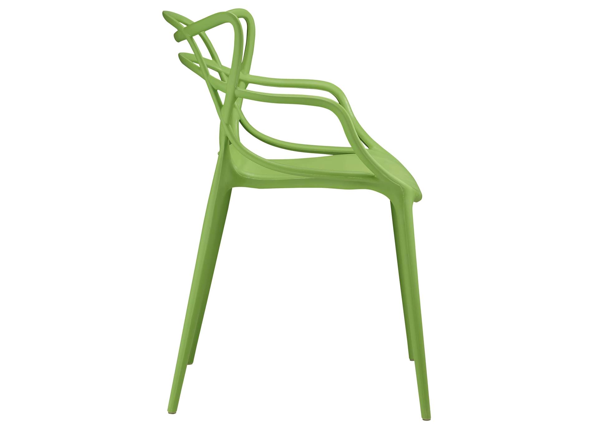 Green Entangled Arm Dining Chair,Modway